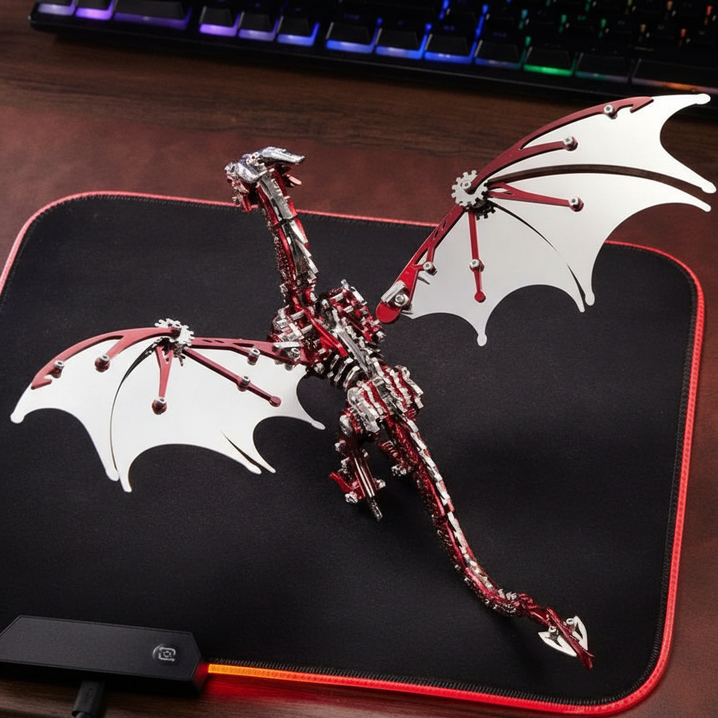 3D Stainless Steel Dragon Design DIY Puzzle Kit