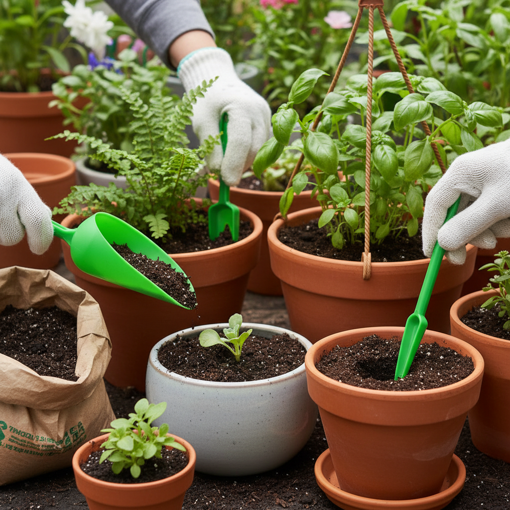 4 Pieces Mini Gardening Tool Set For Potted Plants