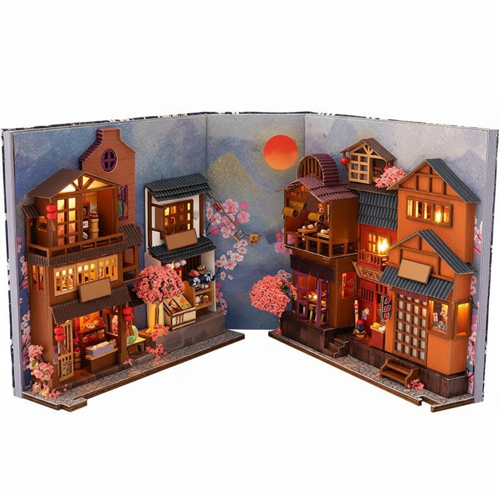 Cherry Blossom Alley Book Nook Kit