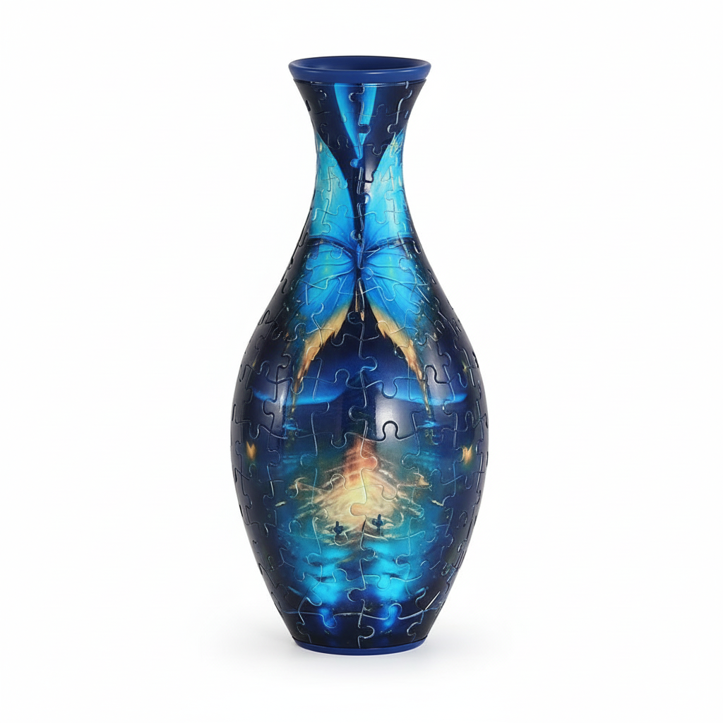 160 Piece 3D Puzzle Flower Vase With Detachable Water Cup Decor