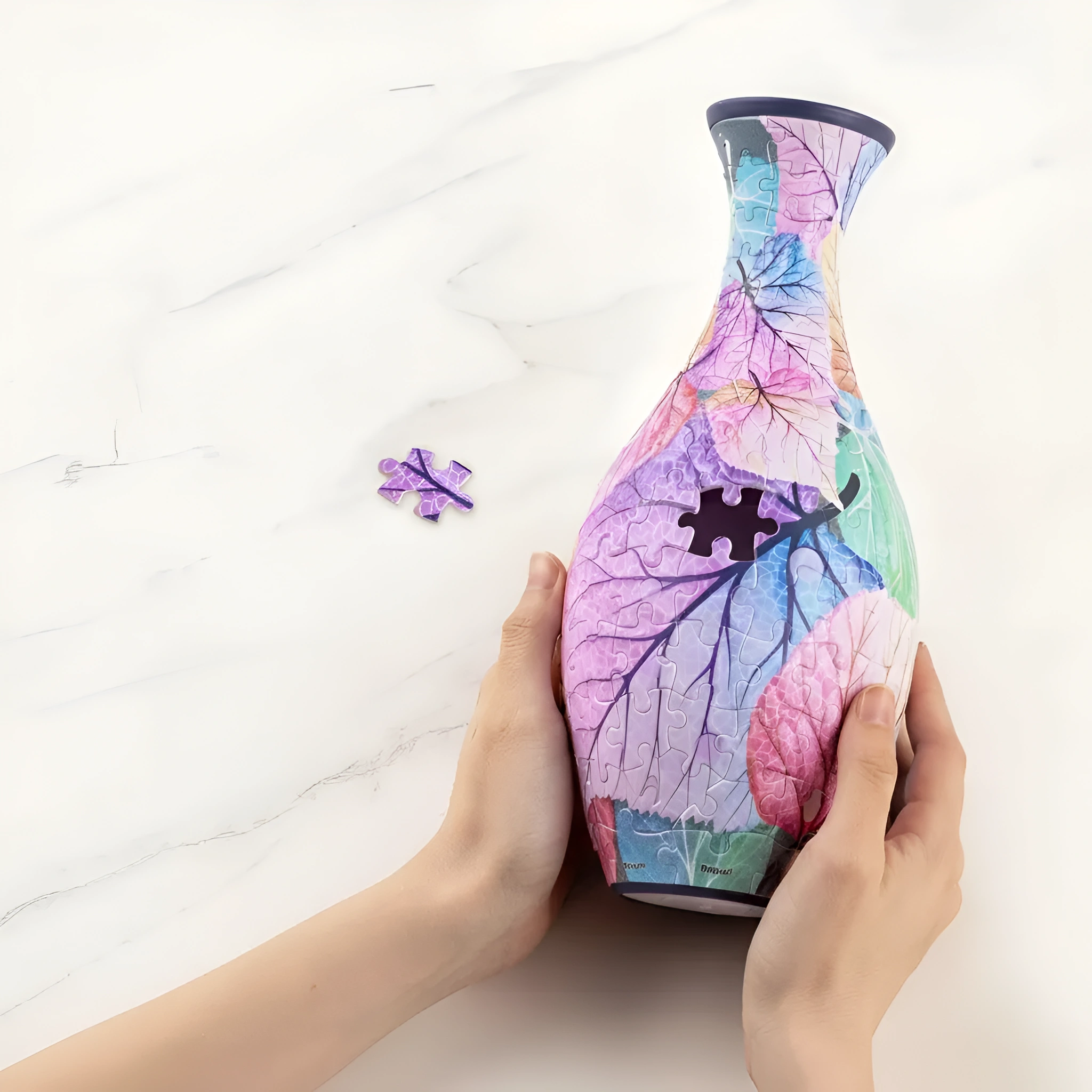 3D Puzzle Vase With 160 Curved Pieces And Stand