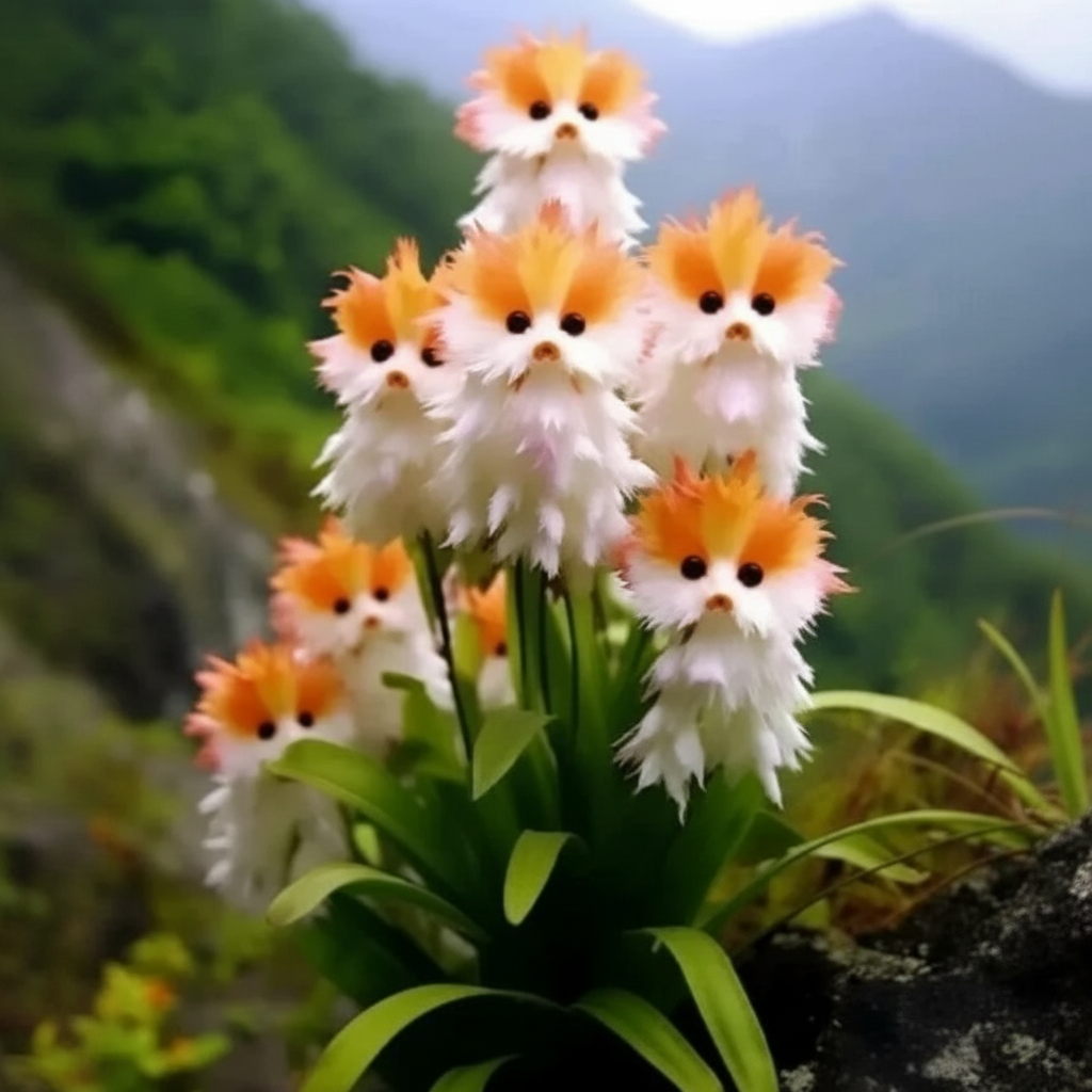Potted Scented Cat Orchid Plant Seeds With Fragrance 