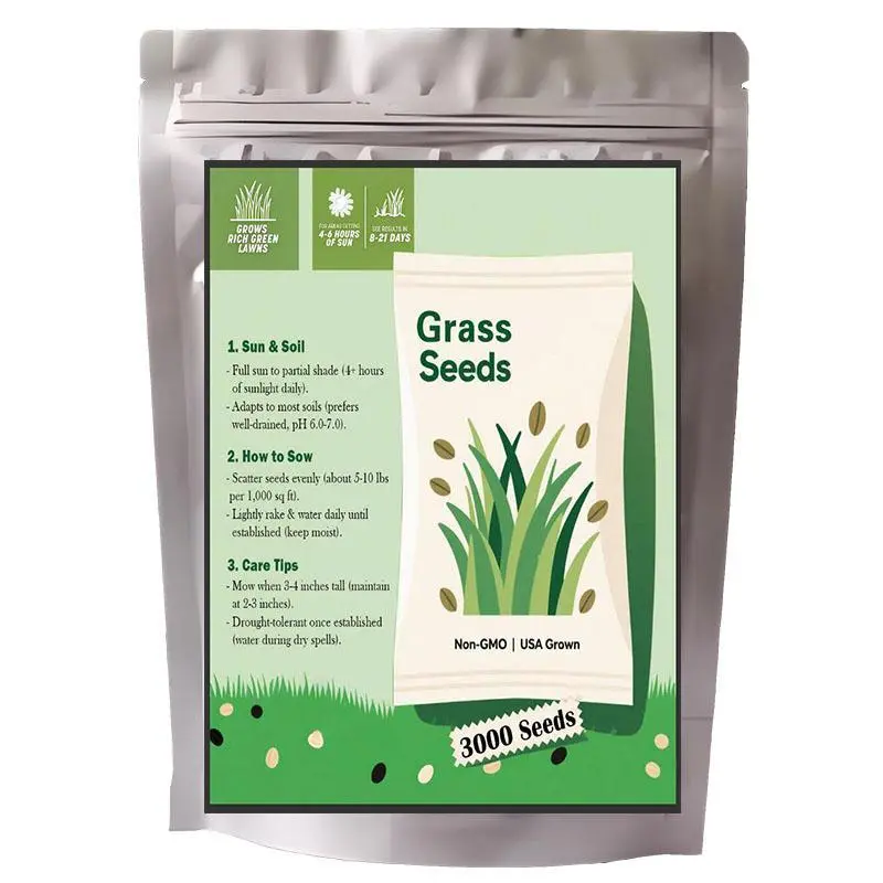 Lush green Yards Grass Seeds For Home Gardens