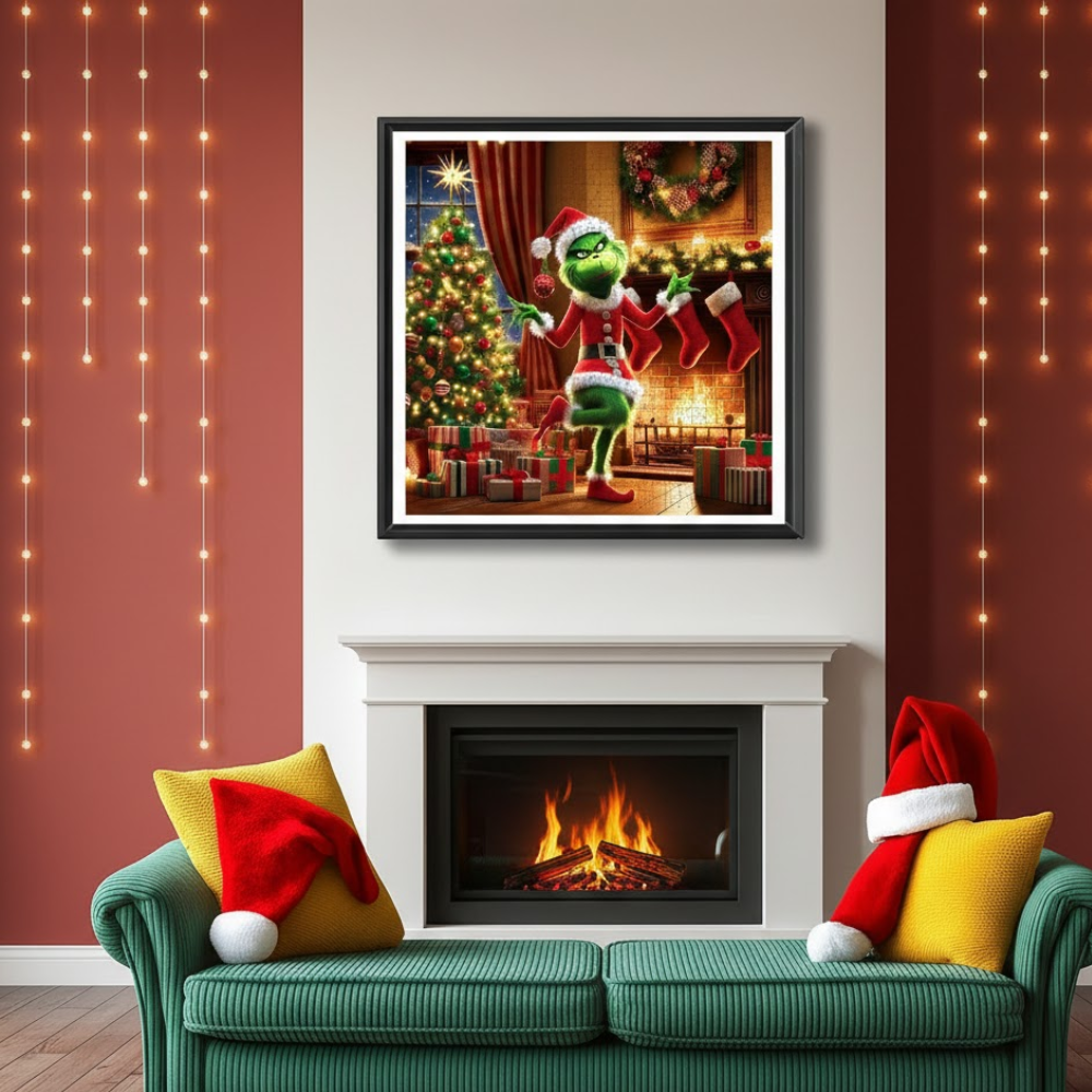 Christmas Fireplace And Tree 500 Piece Seasonal Jigsaw Puzzle