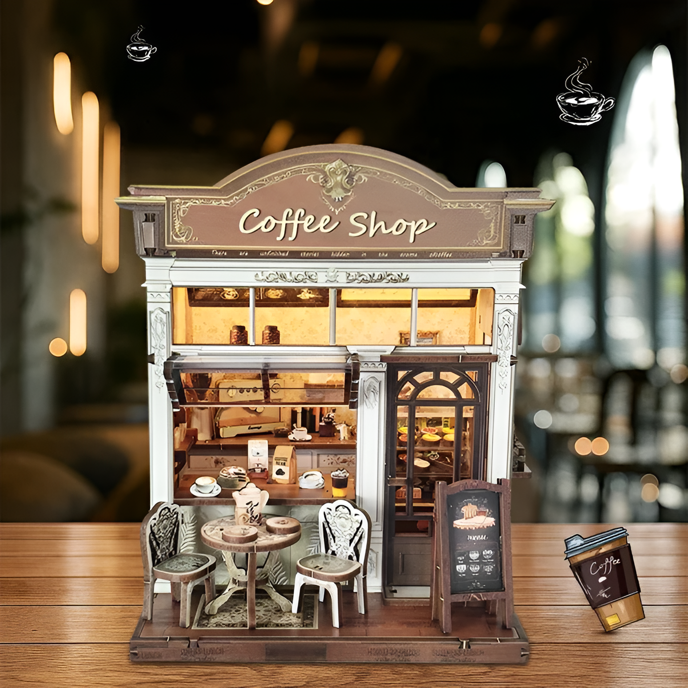 Coffee Shop DIY Miniature House