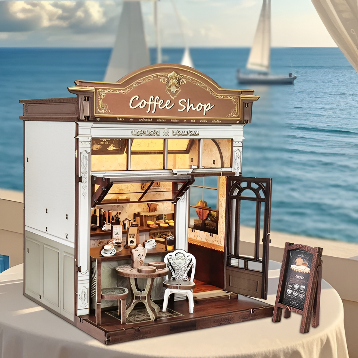 Coffee Shop DIY Miniature House