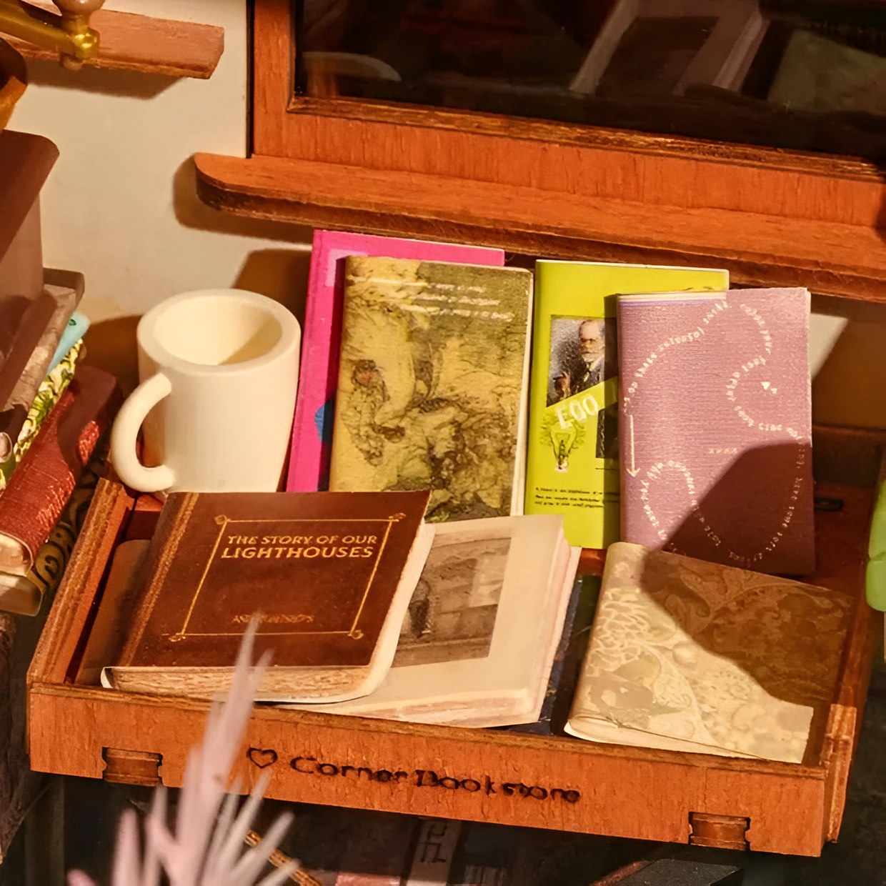 Corner Bookstore 3D Wooden Puzzle