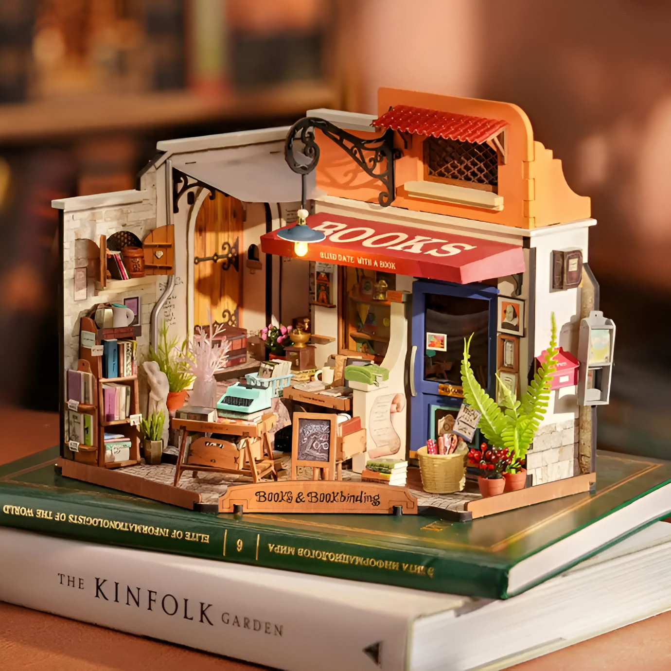 Corner Bookstore 3D Wooden Puzzle