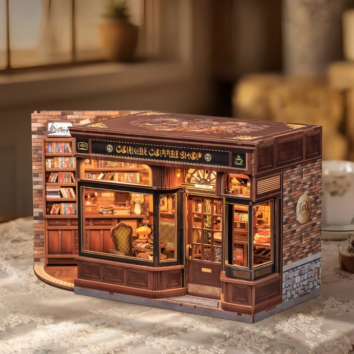 Corner Coffee Shop DIY Miniature House