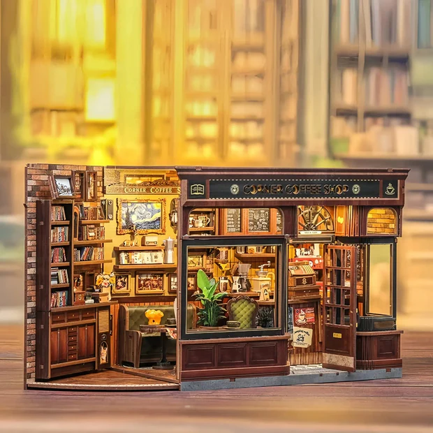 Corner Coffee Shop DIY Miniature House