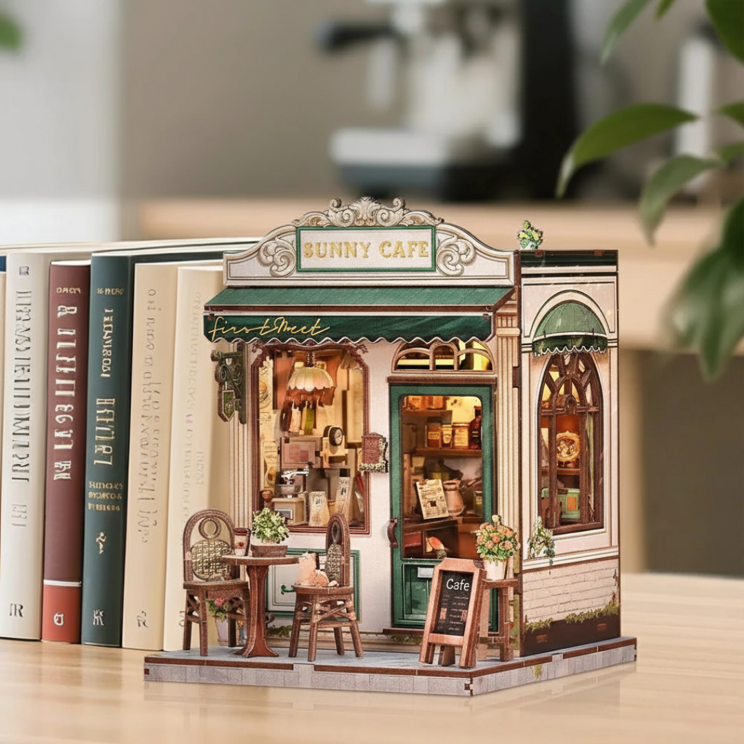 Sunny Cafe DIY Book Nook Kit