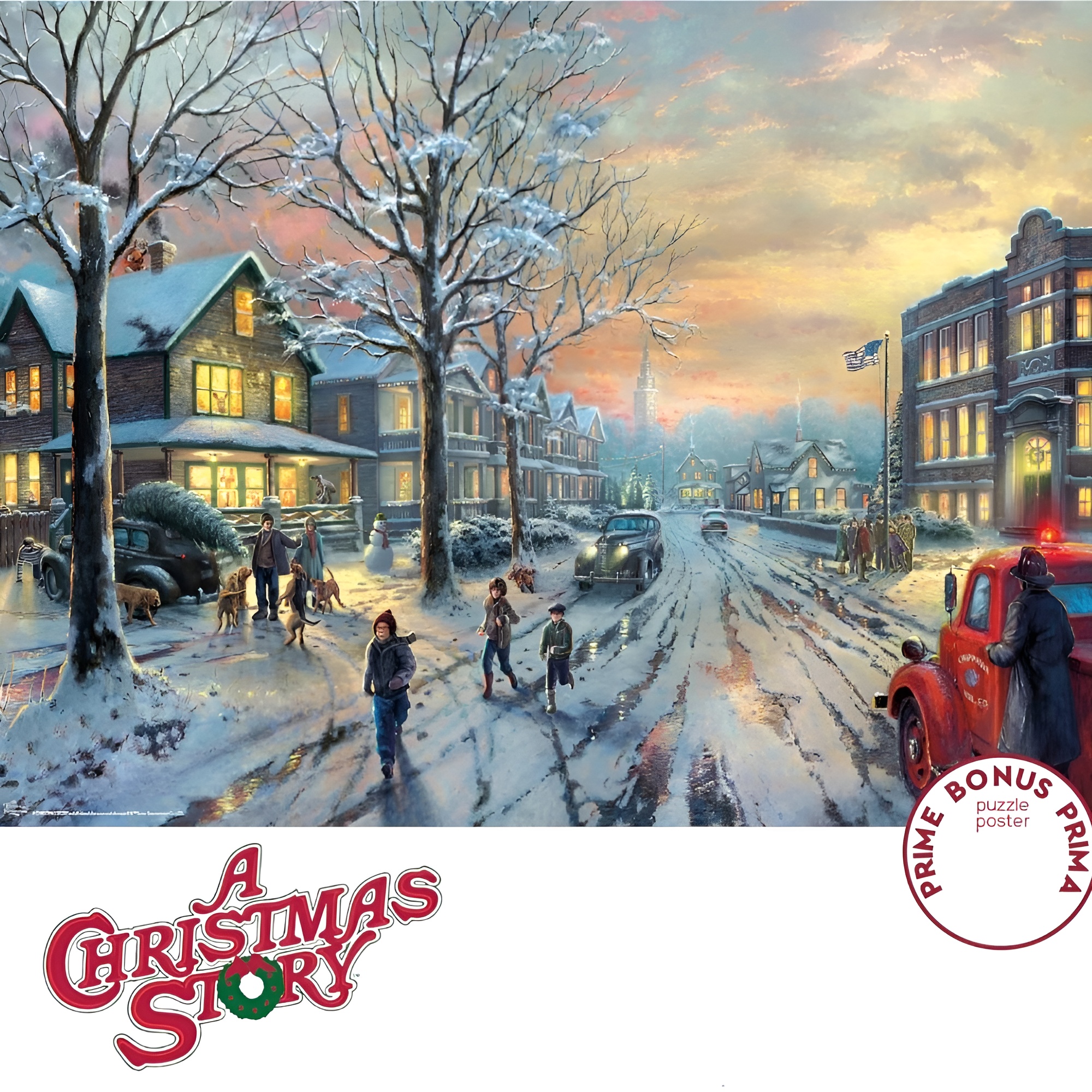 300 Piece Christmas Movie Street Jigsaw Puzzle