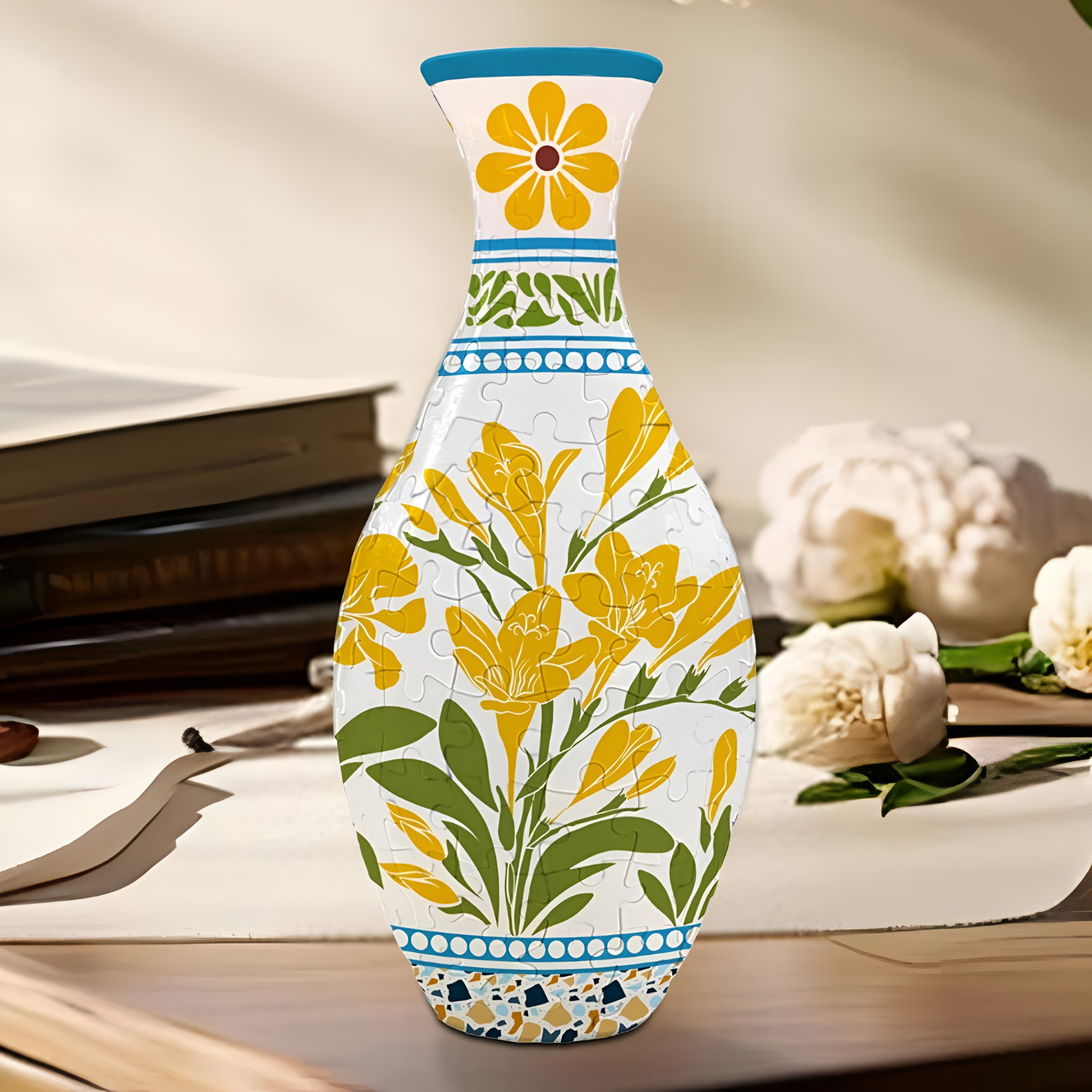 160Pcs DIY 3D Vase Puzzle PP Material 4.3x9.6inch for Bedroom Sturdy Stylish Summer|Collectibles | Decorative Collectibles | Vases