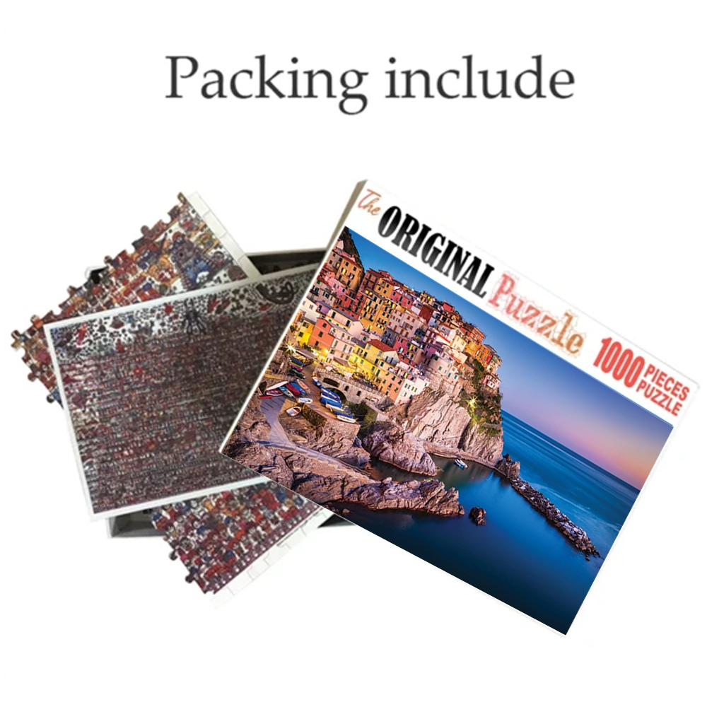 Cinque Terre Wooden 1000 Piece Jigsaw Puzzle Toy For Adults and Kids puzzle