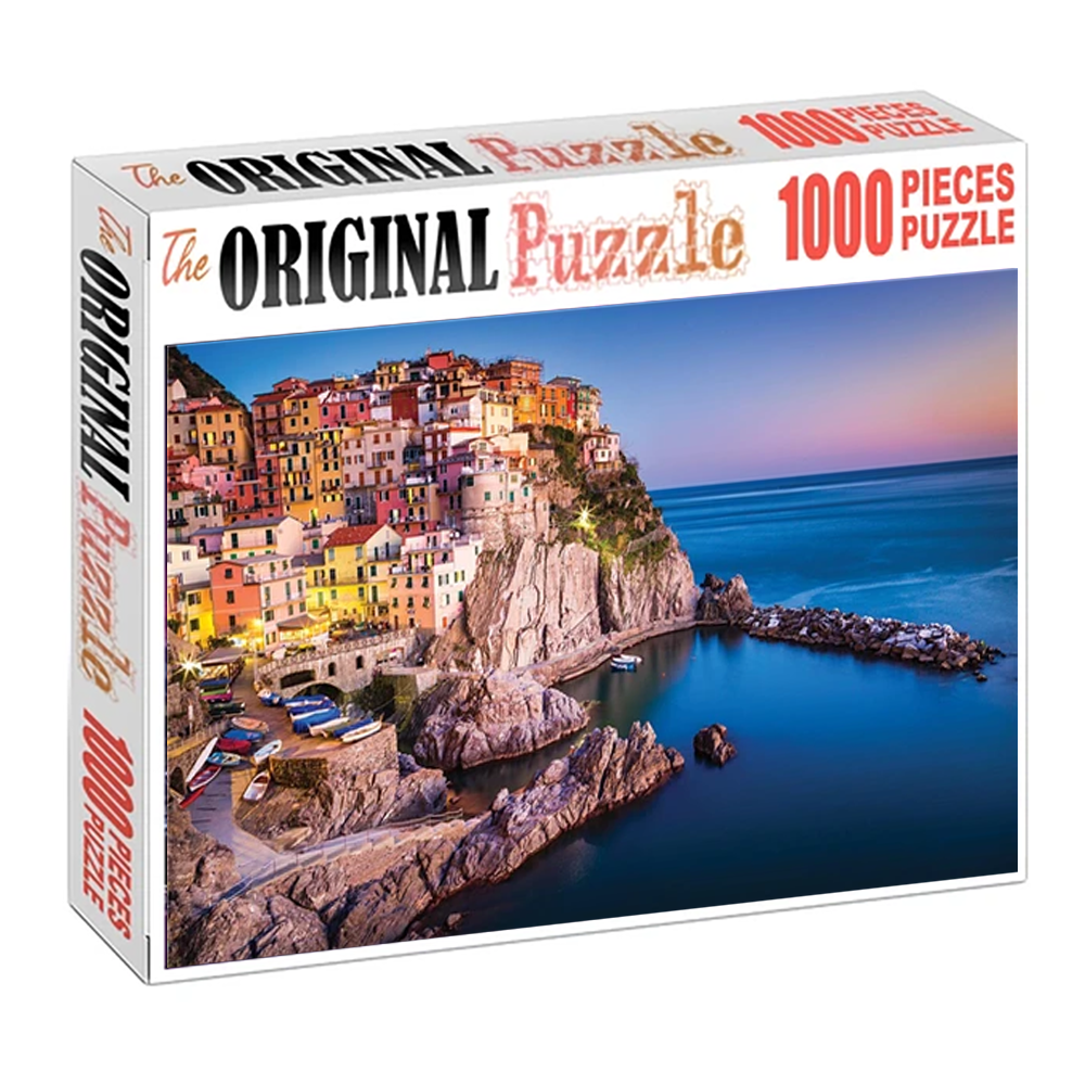 Cinque Terre Wooden 1000 Piece Jigsaw Puzzle Toy For Adults and Kids puzzle