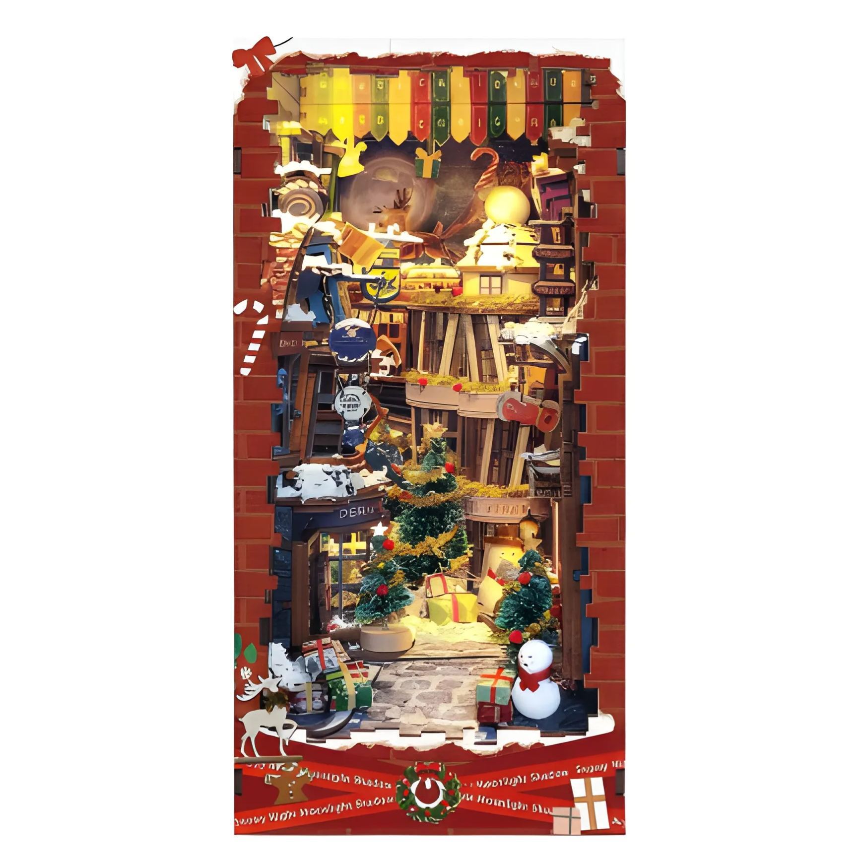 Moonlight Christmas DIY Book Nook Kit