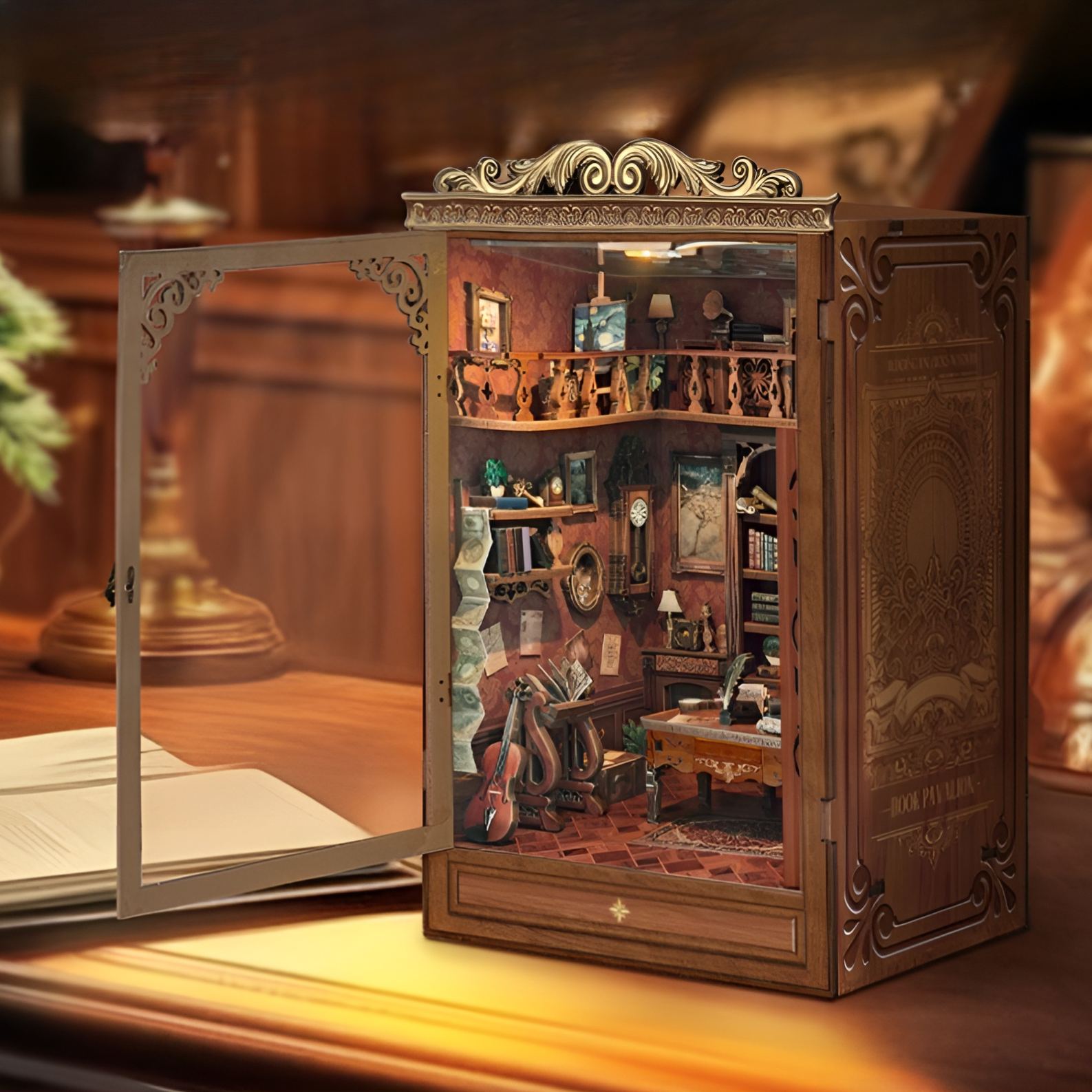 DIY Miniature Dollhouse Book Nook