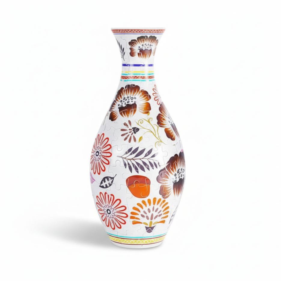 160 Piece 3D Flower Puzzle Vase Decorative Tabletop Craft