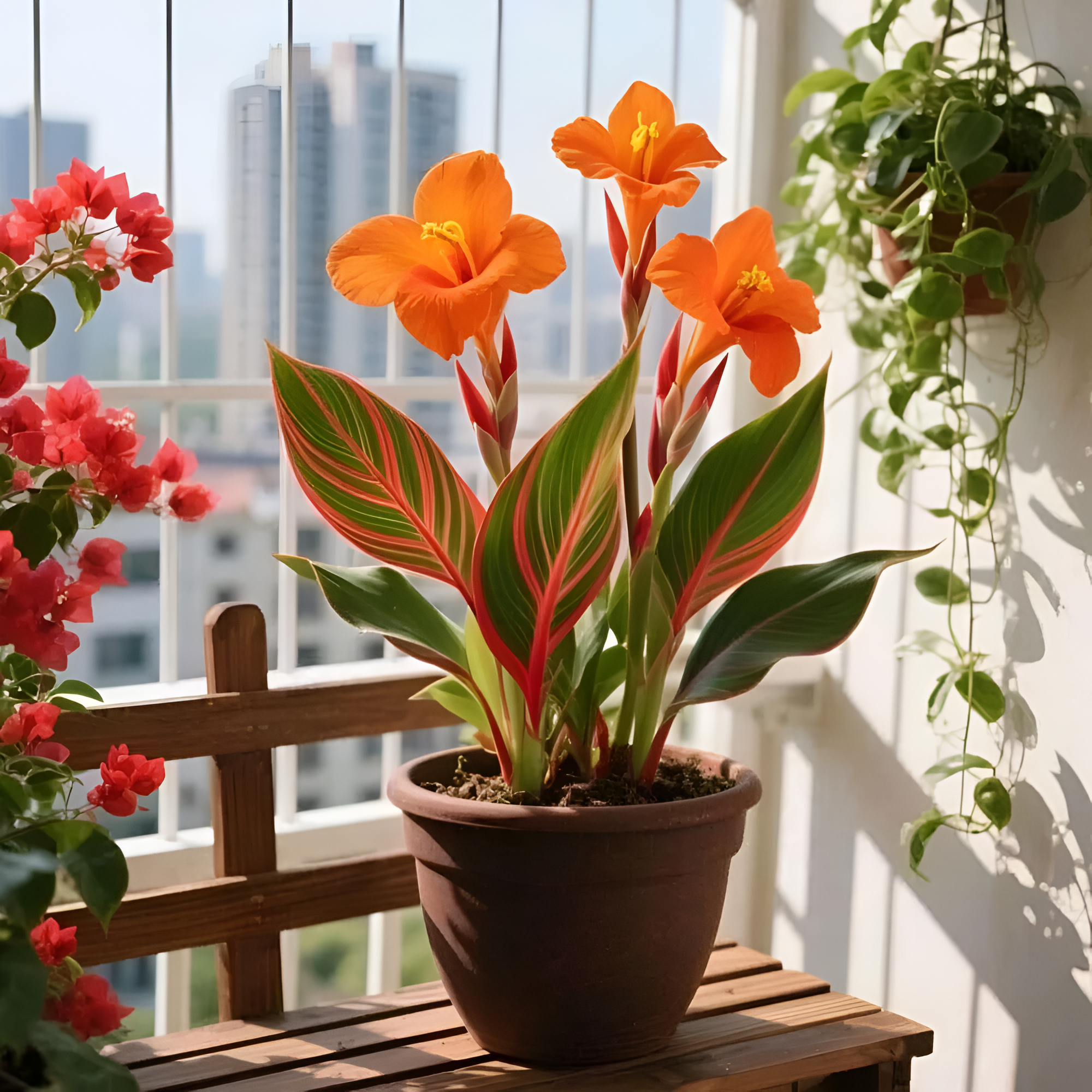 Vibrant Heirloom Canna Lily Plant