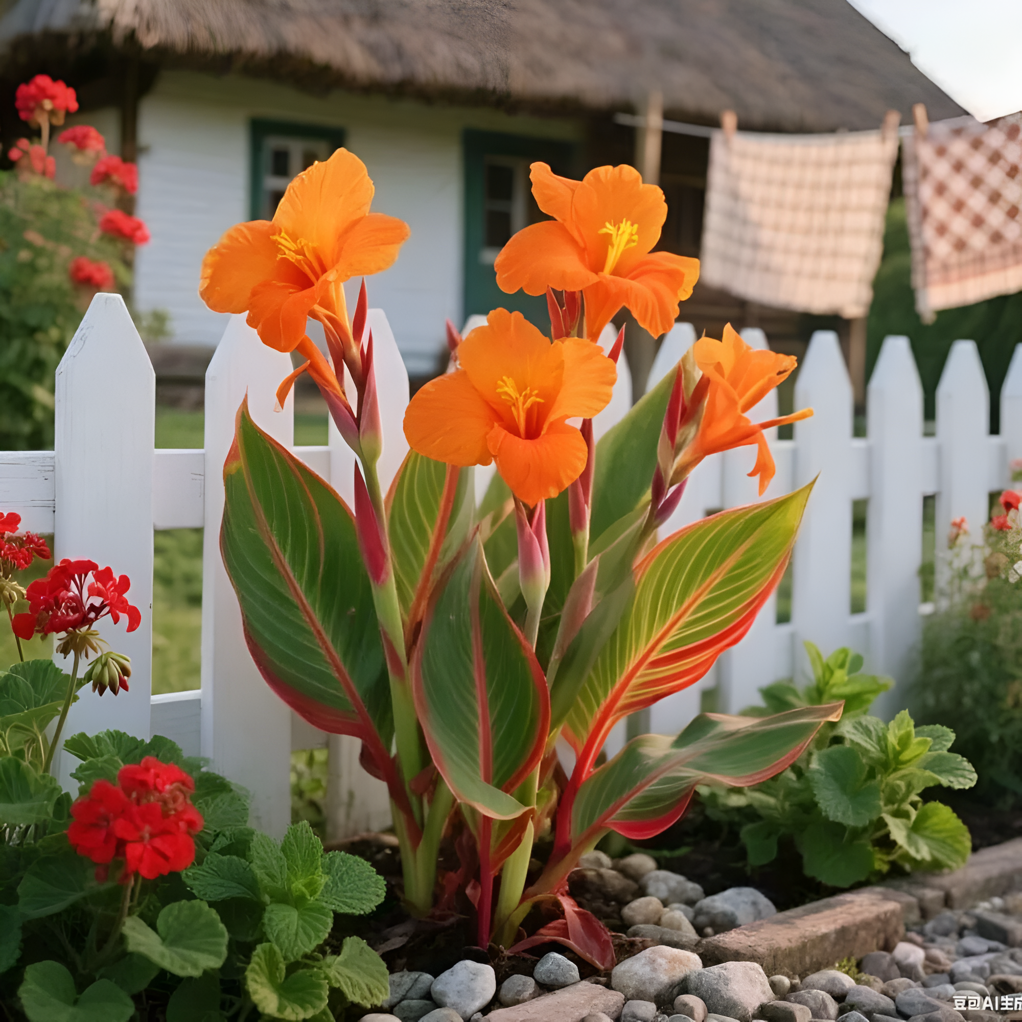 Vibrant Heirloom Canna Lily Plant