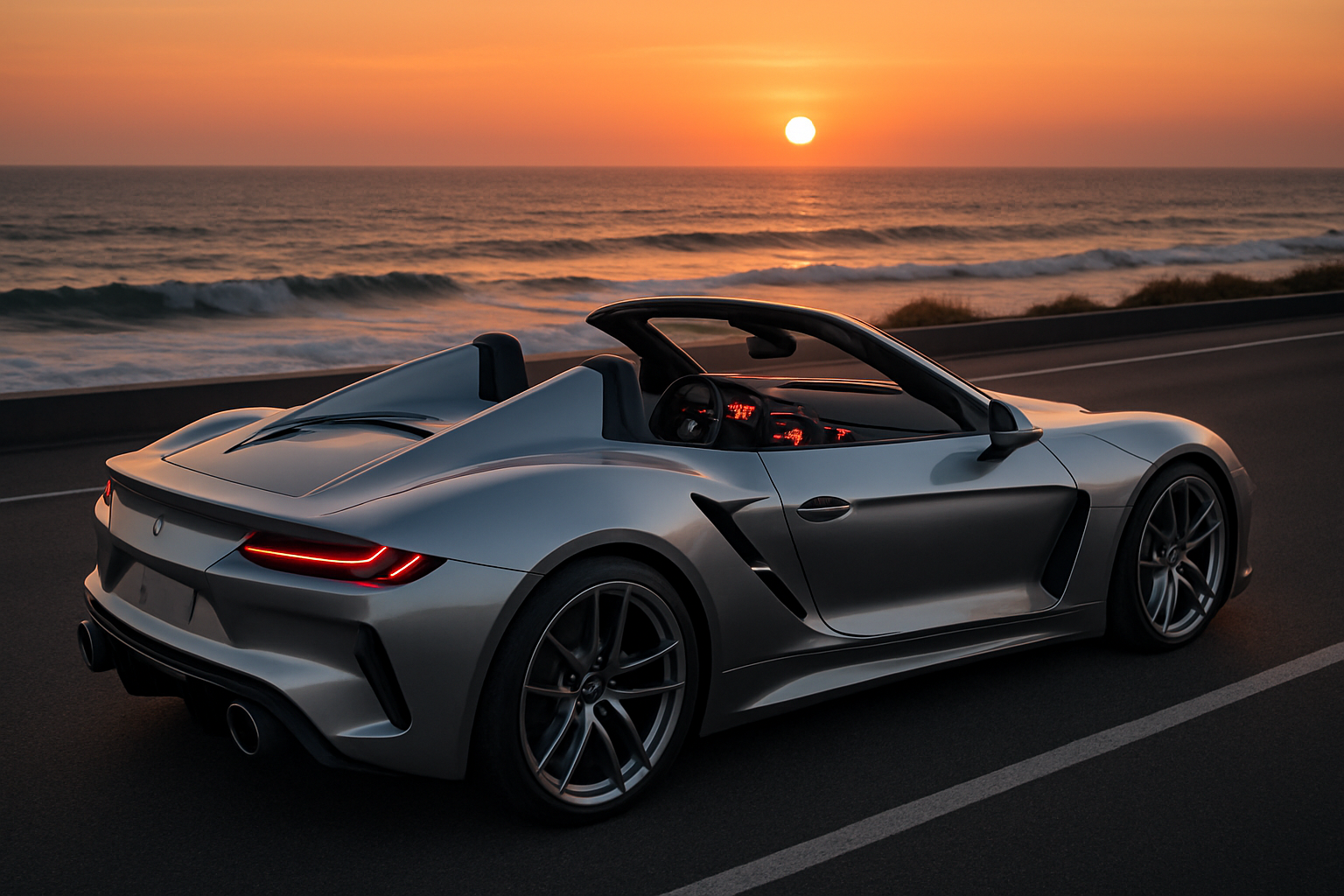 Cobalt Thunderbolt Twin-Turbocharged Muscle Roadster Puzzle Challenge