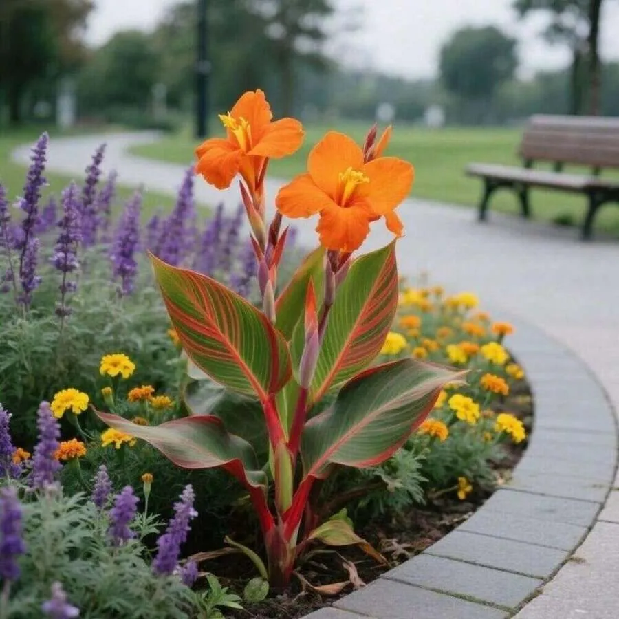 Vibrant Orange Lily Flower Plant For Garden Beds