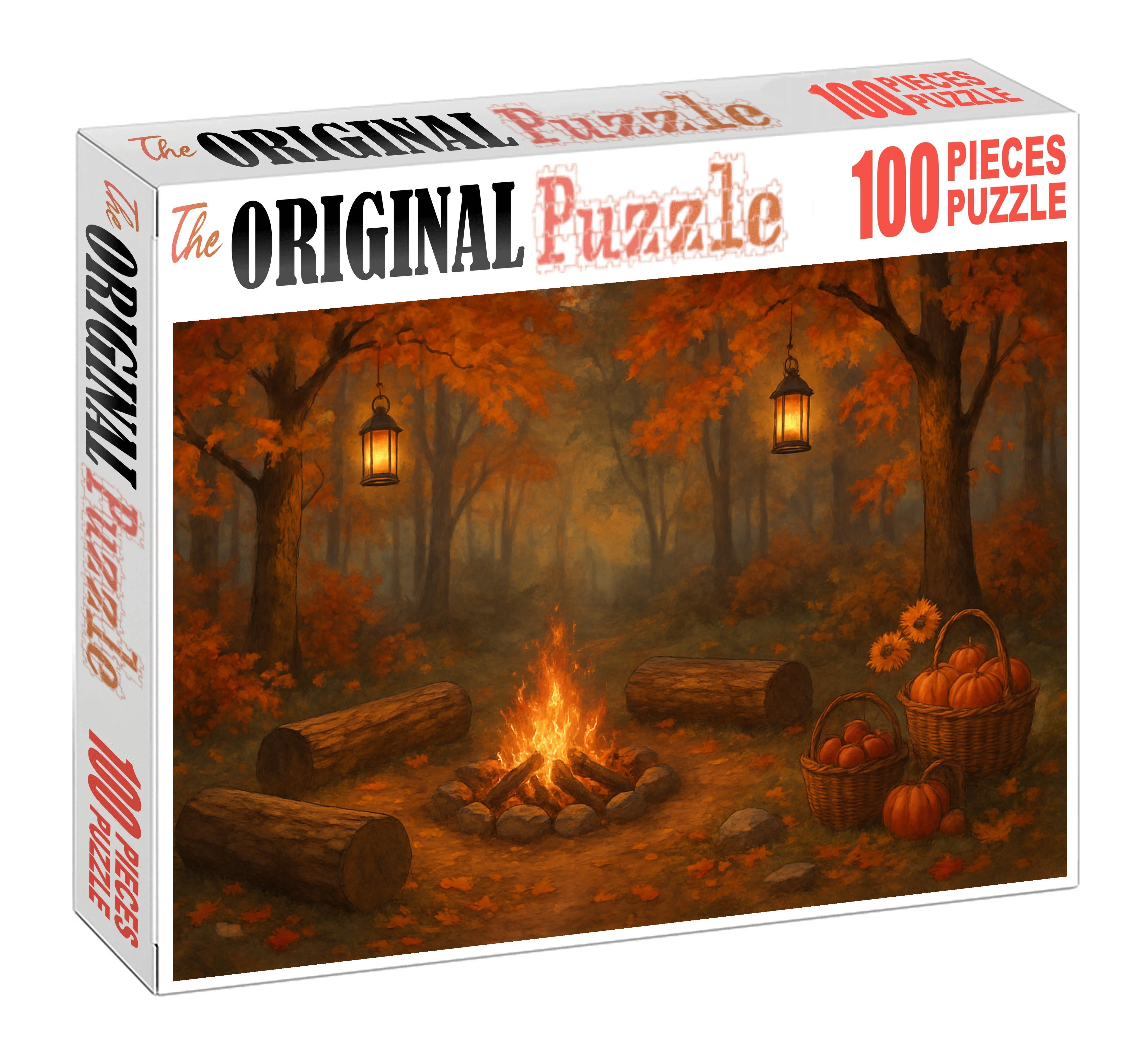 Autumn Woodland Story Circle Puzzle For Adults