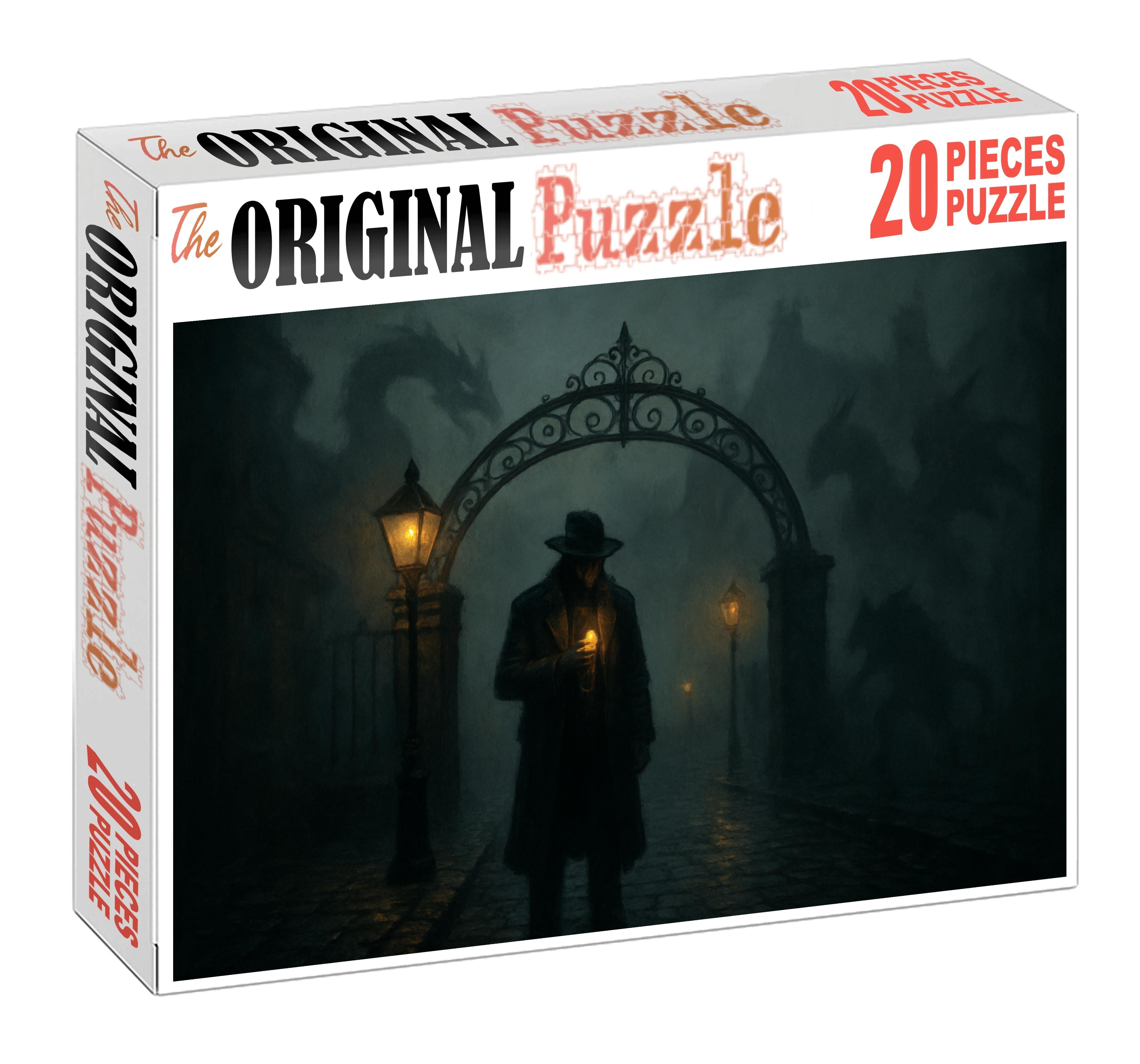 Fantasy Noir Underworld Mystical Crime And Shadowy Deals Custom Jigsaw Puzzle