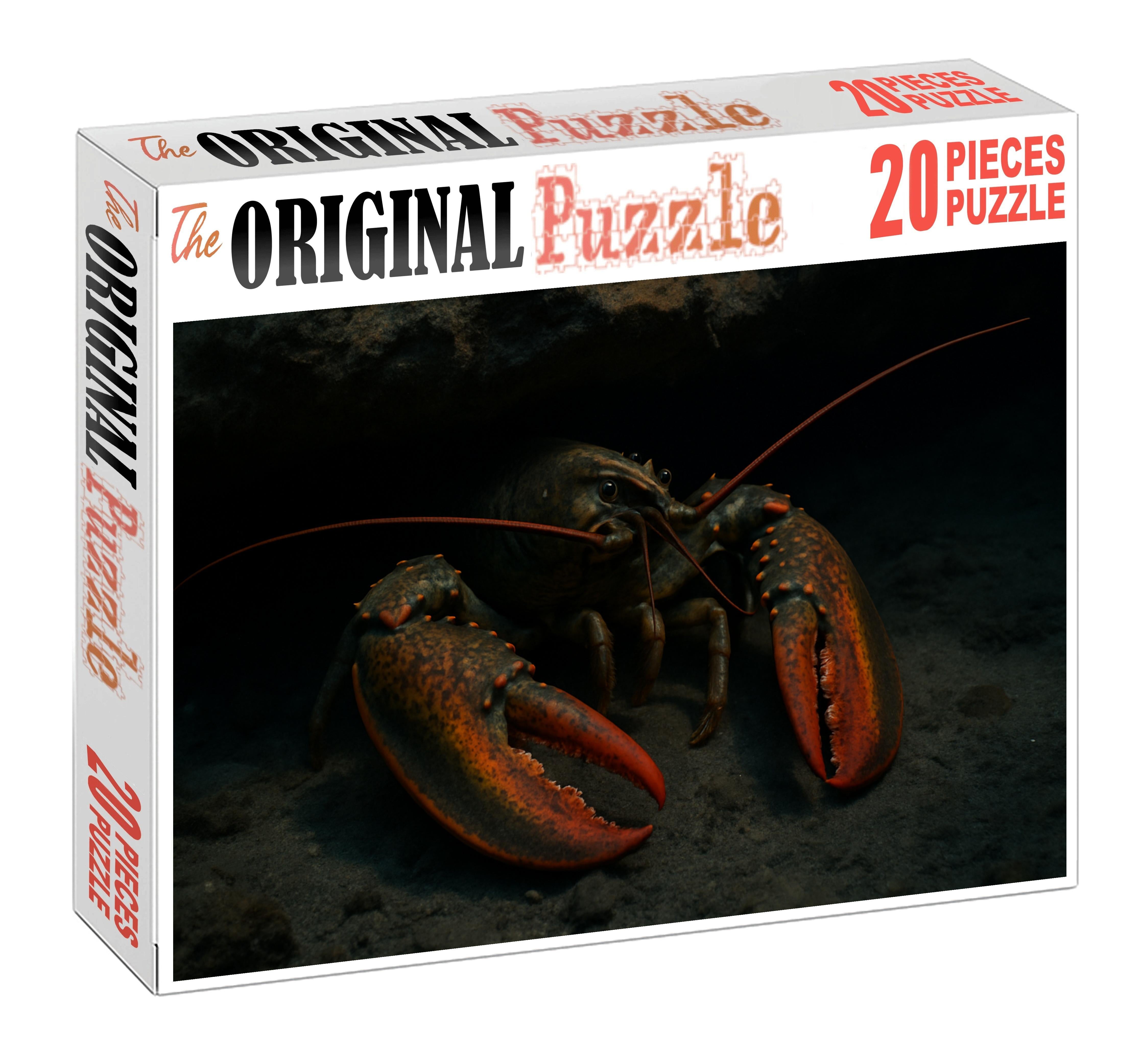 Amber Spotted Lobster Robust Crustacean With Patterned Claws And Nocturnal Foraging 200 Piece Puzzle