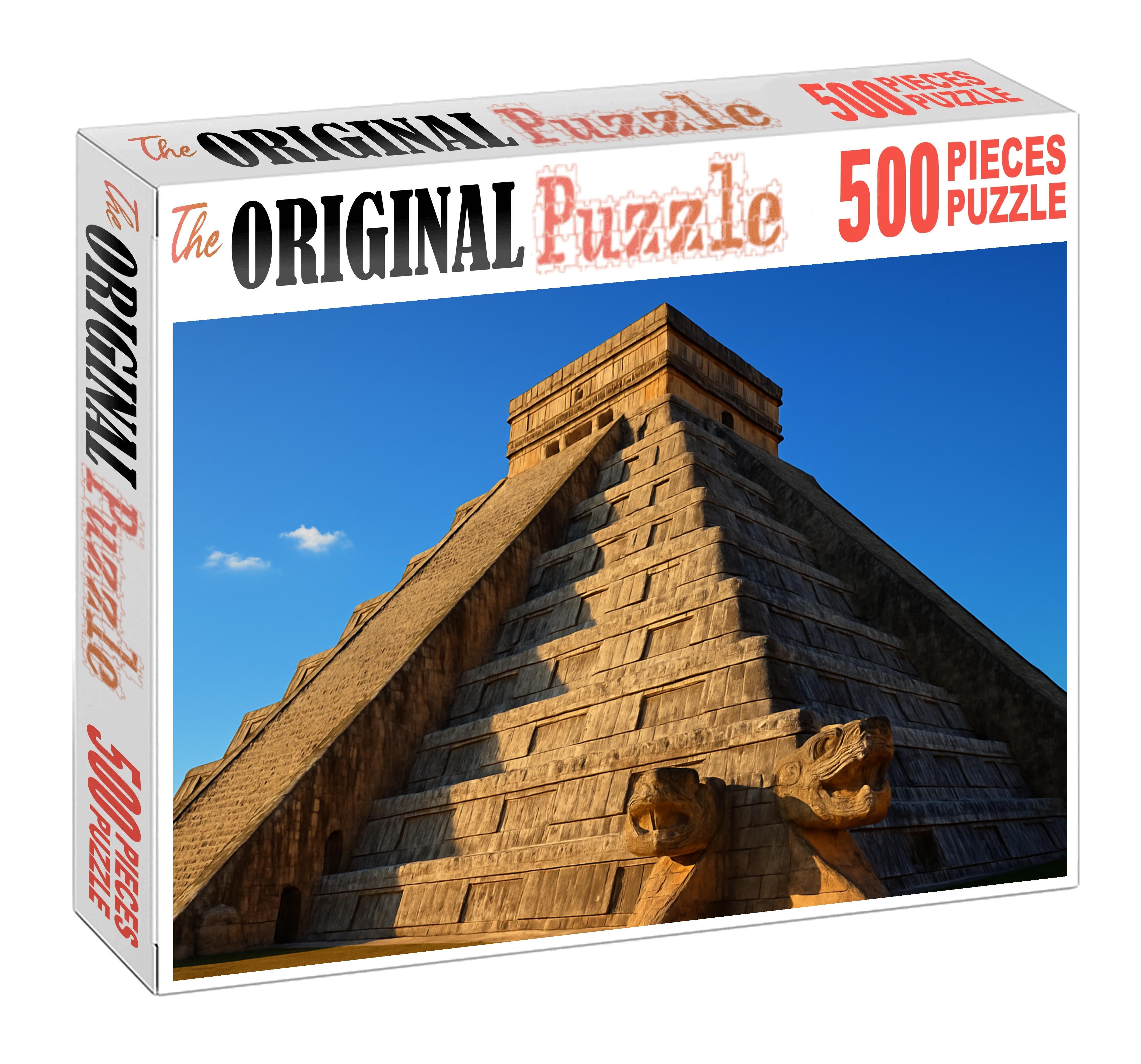 Chichen Itza El Castillo Located In Yucatn Mexico Recognized By 7585 As An Ancient Mayan Pyramid And Astronomical Marvel 20 Piece Puzzle