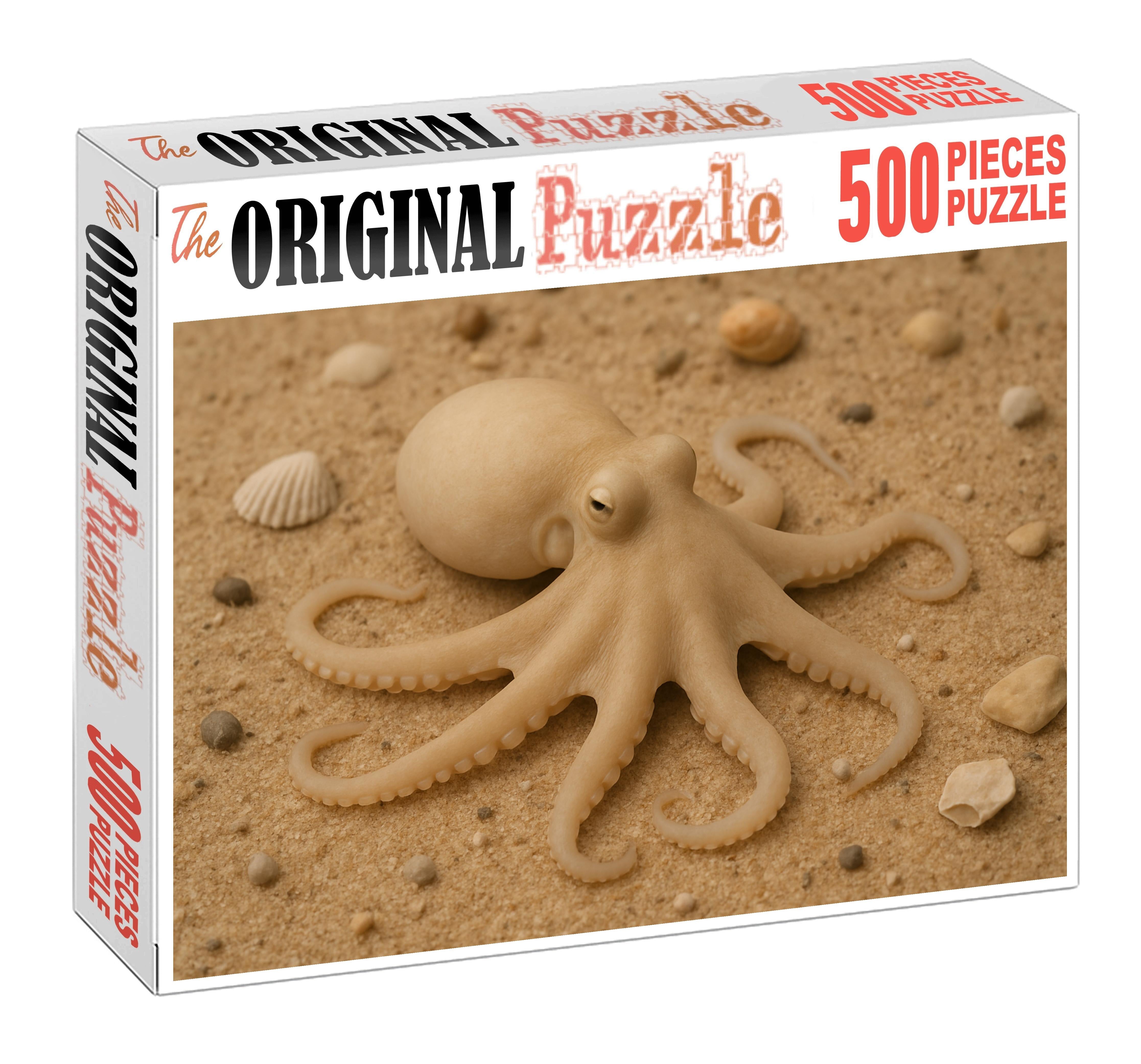 Pale Whisper Octopus Camouflage Expert With Soft Silky Skin Mini Puzzle