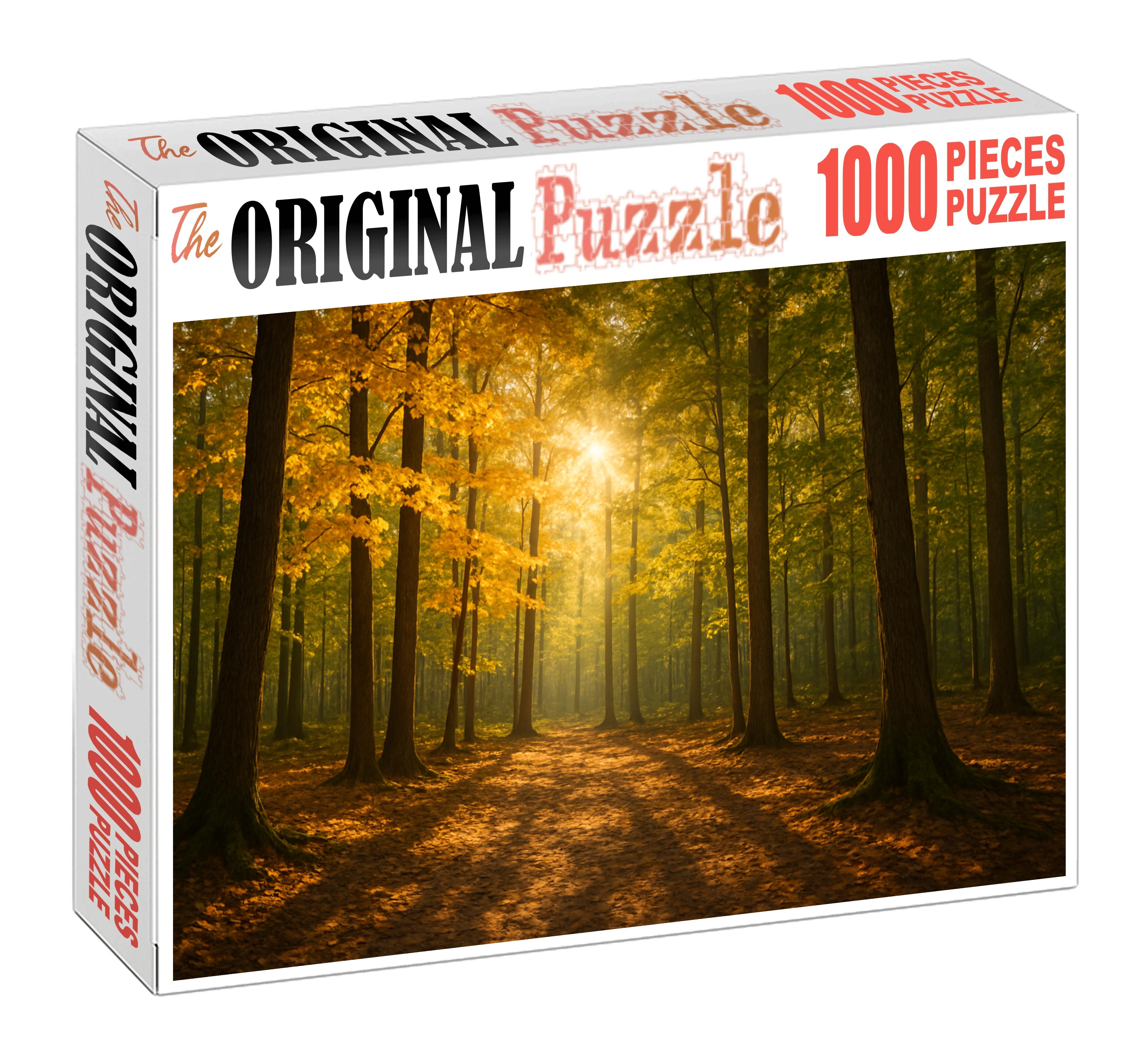 Golden Hour Forest Edge 1000 Piece Puzzle