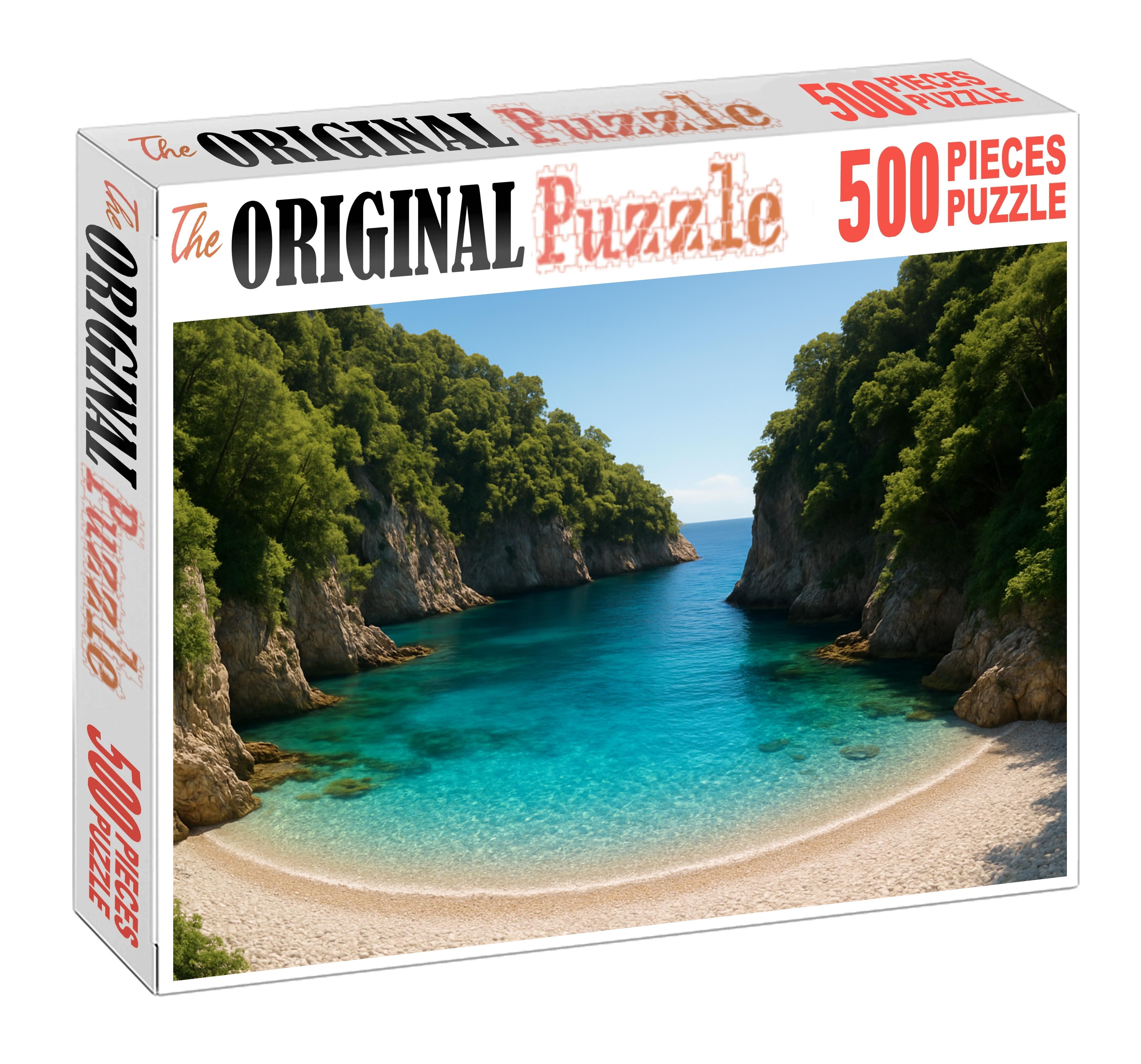 Secluded Sapphire Cove 500 Piece Puzzle