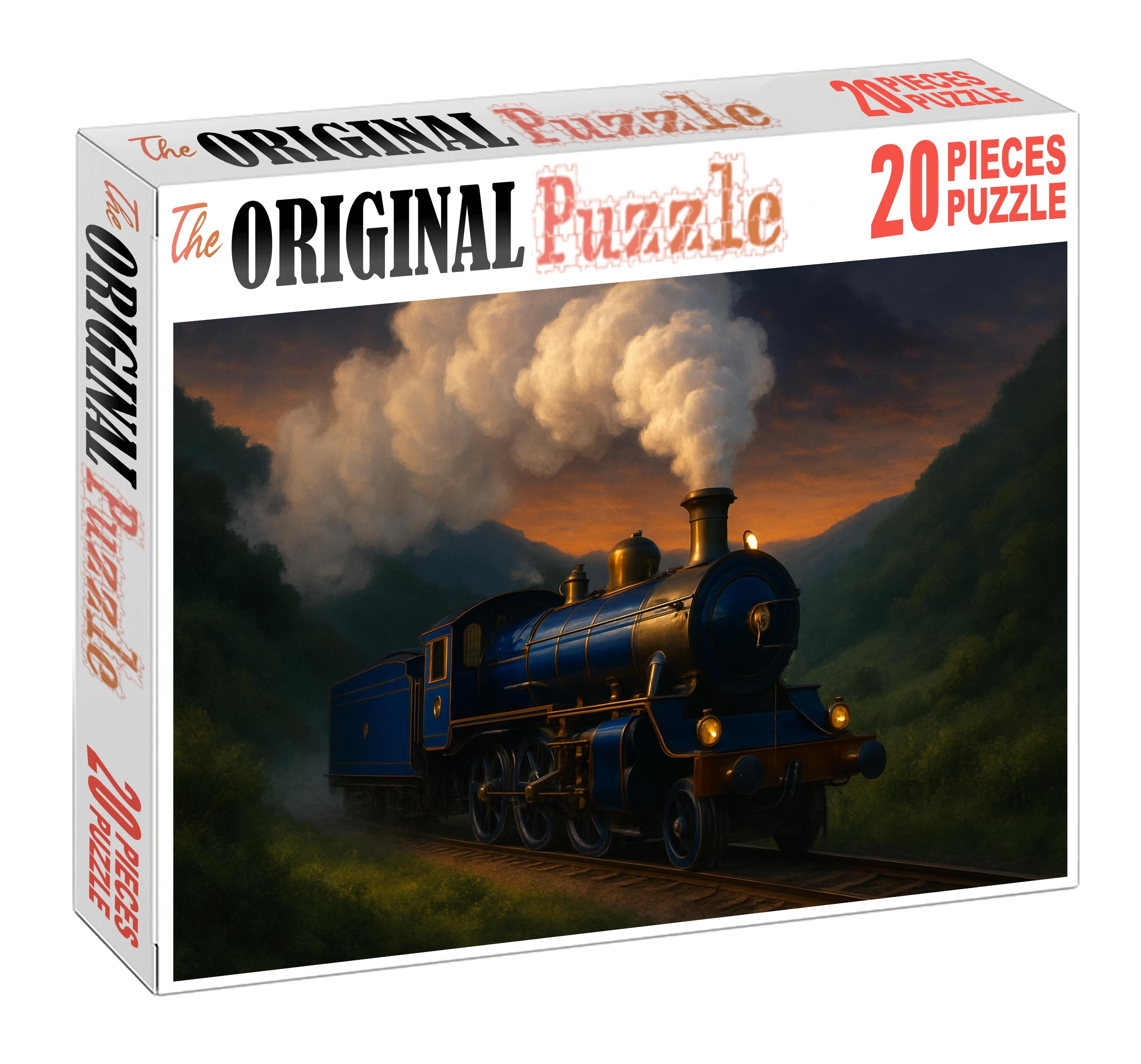 Cobalt Thunder Steam Engine Large Format Puzzle
