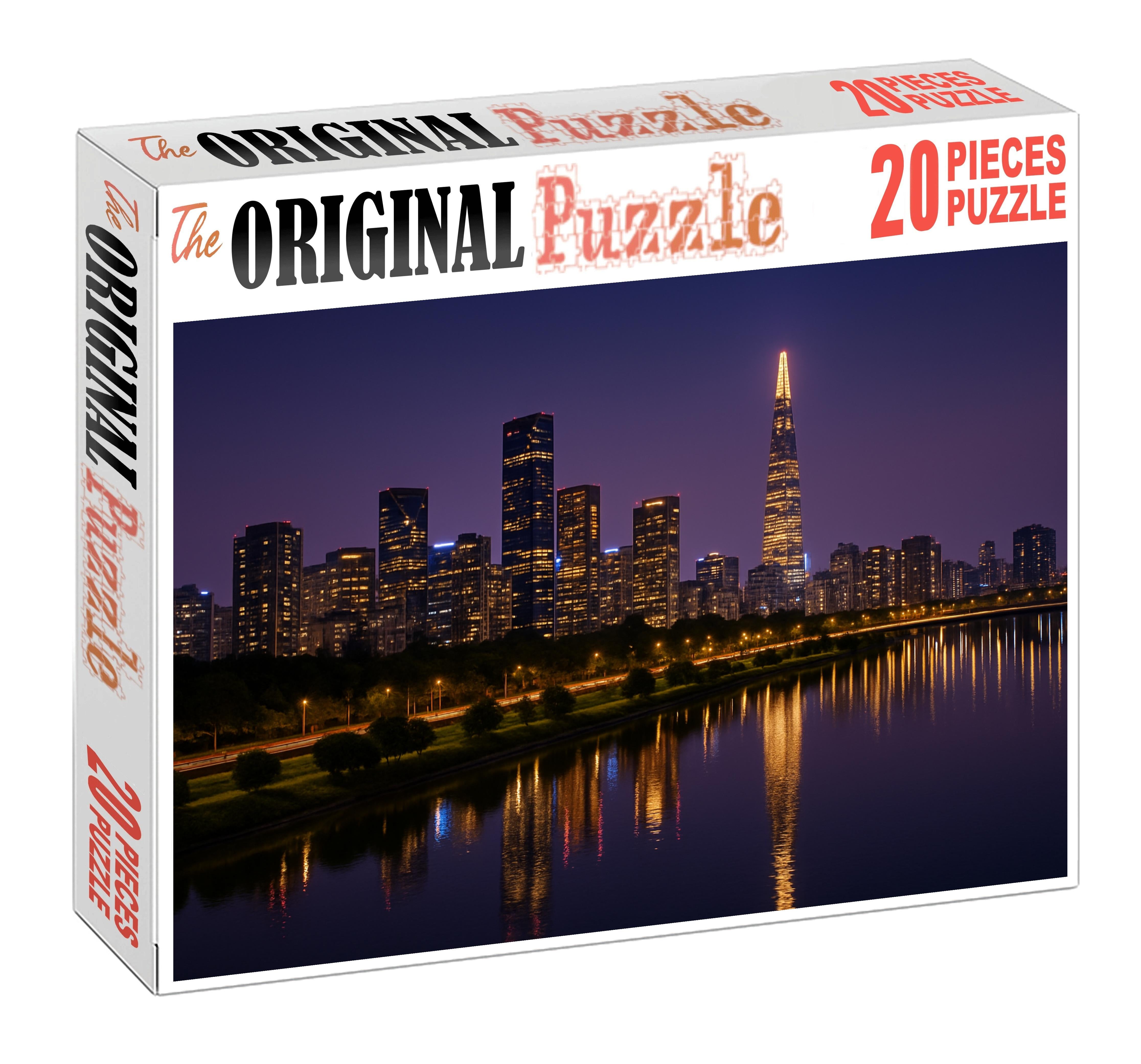 Seoul Yeouido Skyline Financial Heartland Highlighted By The Iconic 63 Building Family Puzzles