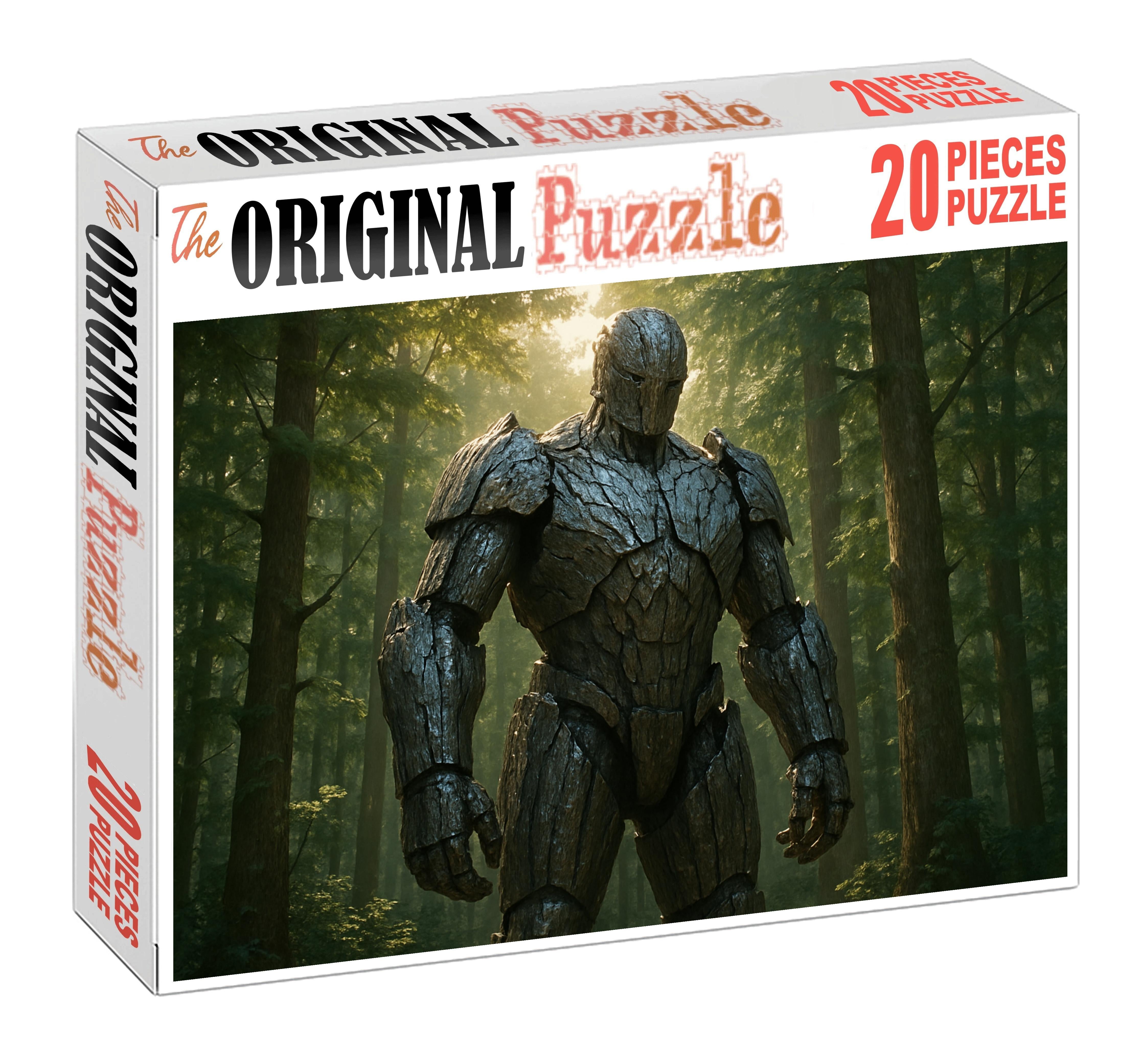 Ironbark Colossus Towering Forest Guardian With Living Metal Skin Large Format Puzzle