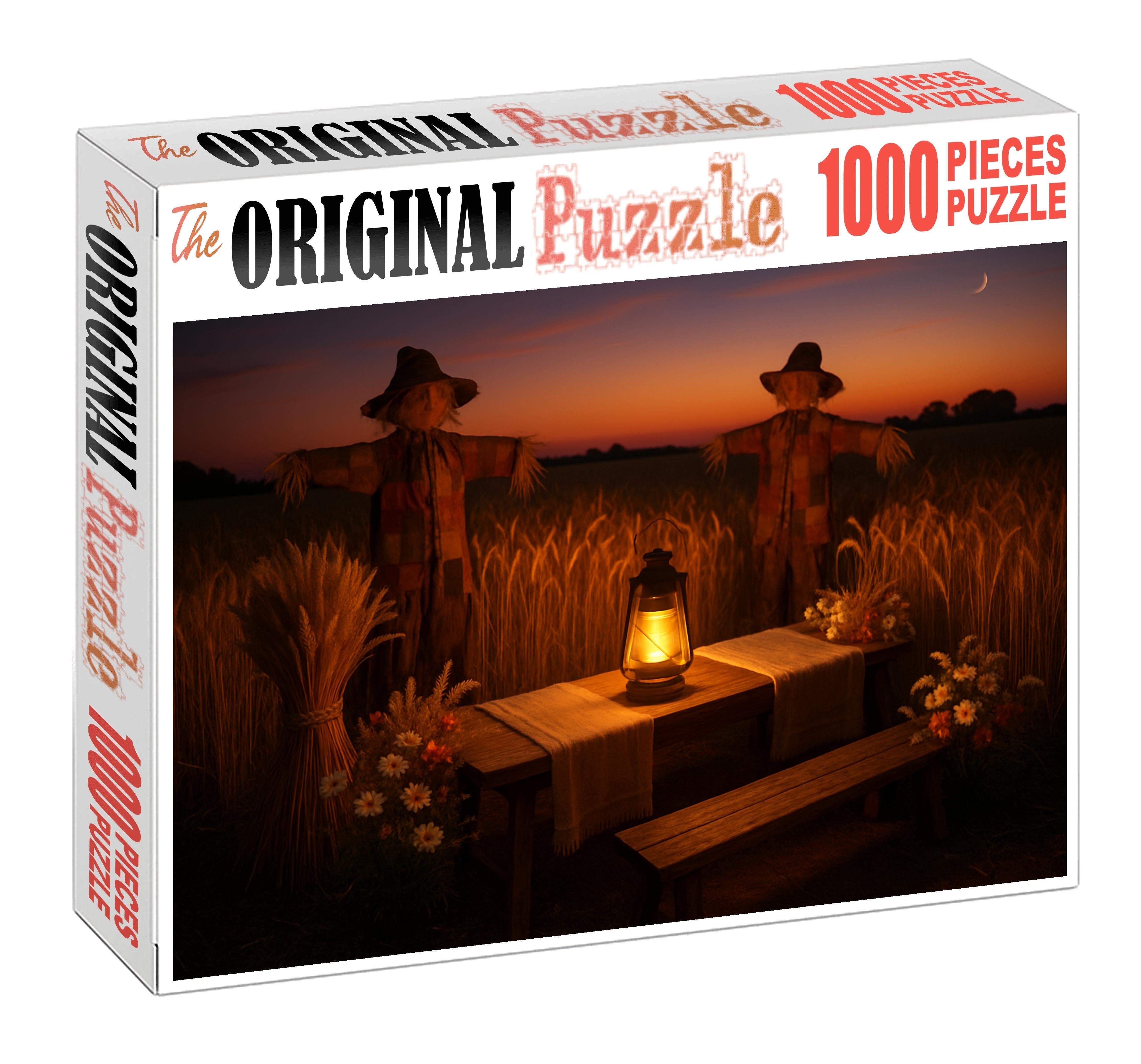 Golden Wheatfield Twilight Festival Large Format Puzzle