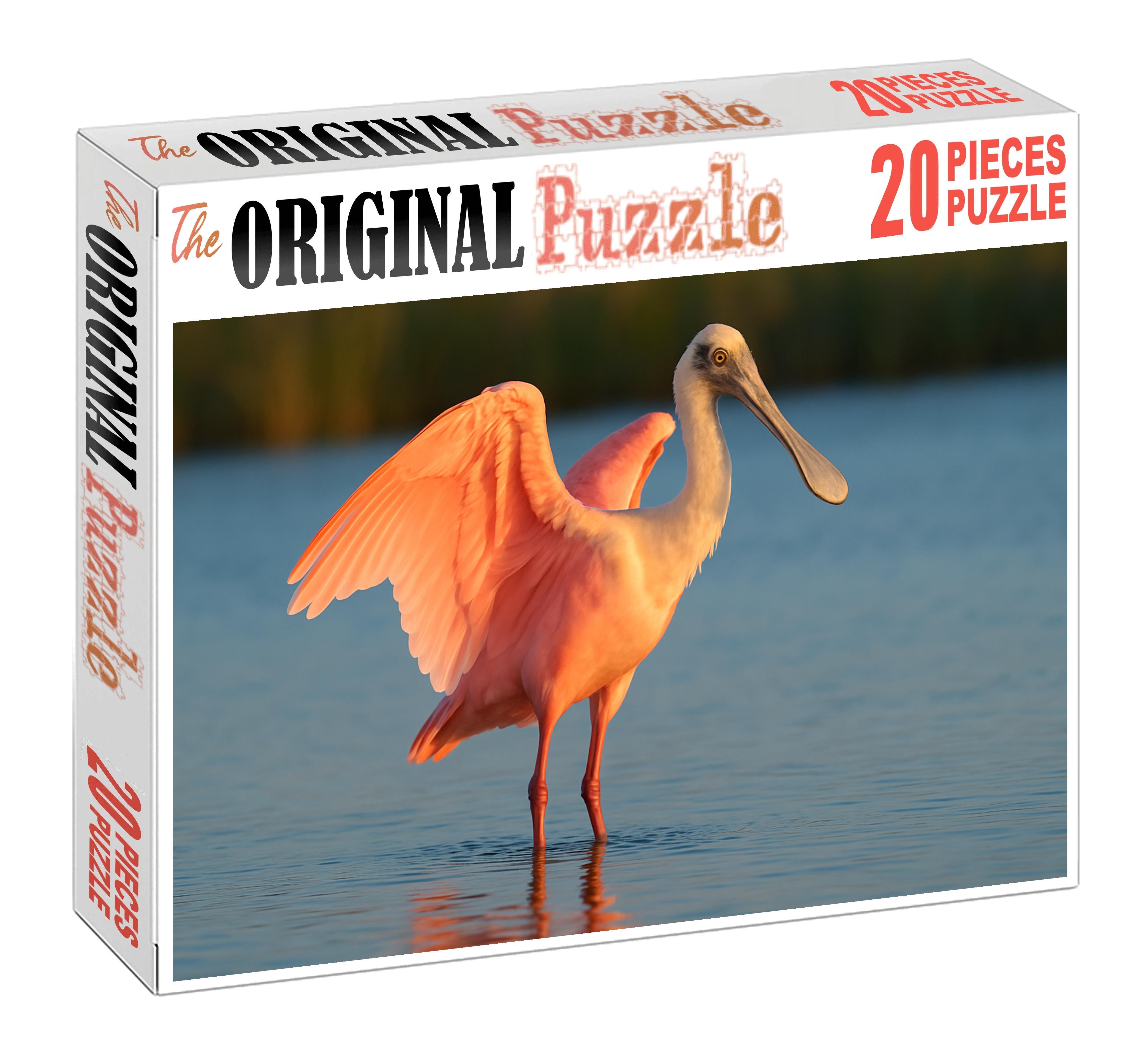 Roseate Spoonbill Graceful Marshland Pink Challenging Puzzles