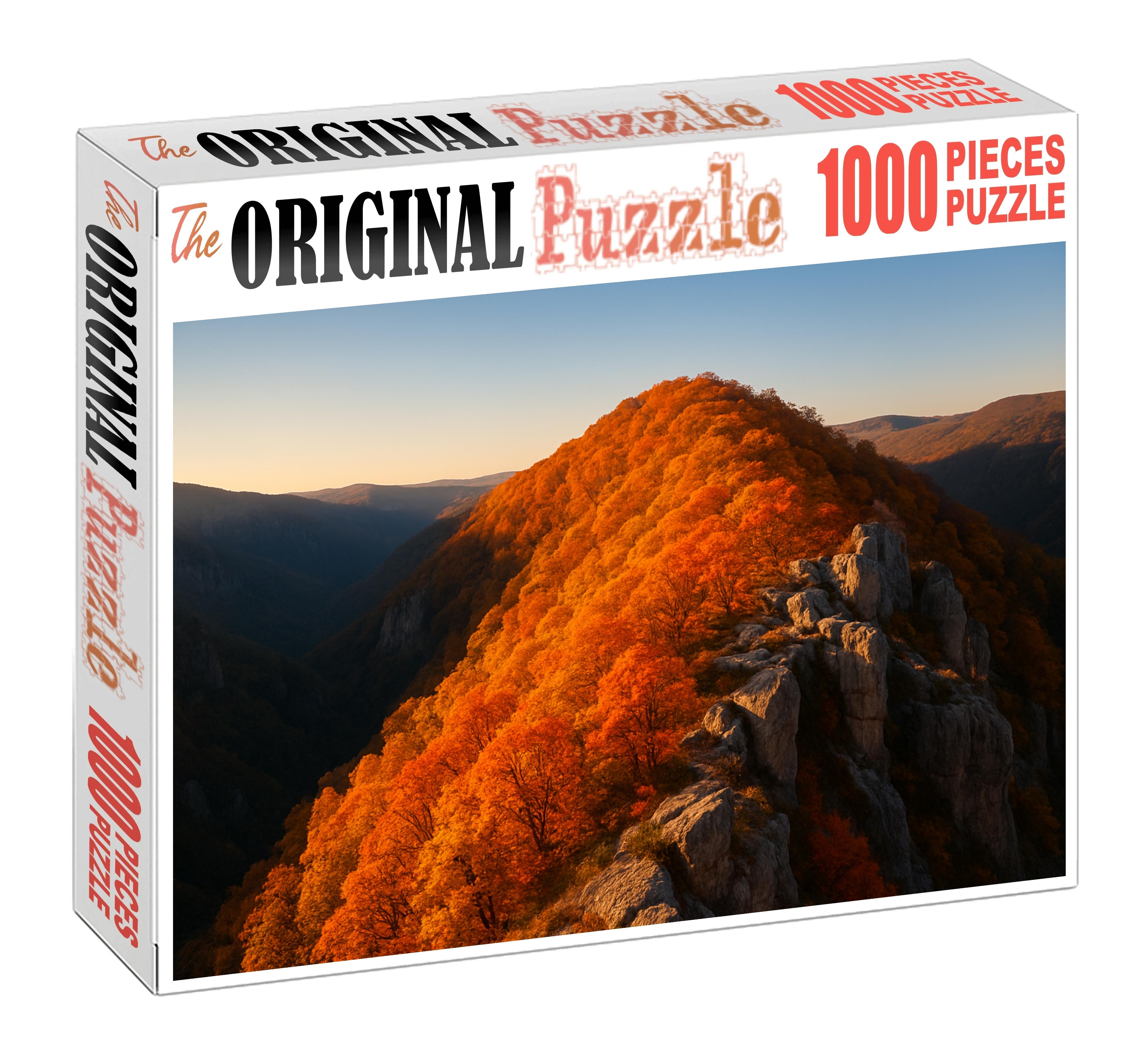Crimson Autumn Ridge 100 Piece Puzzle