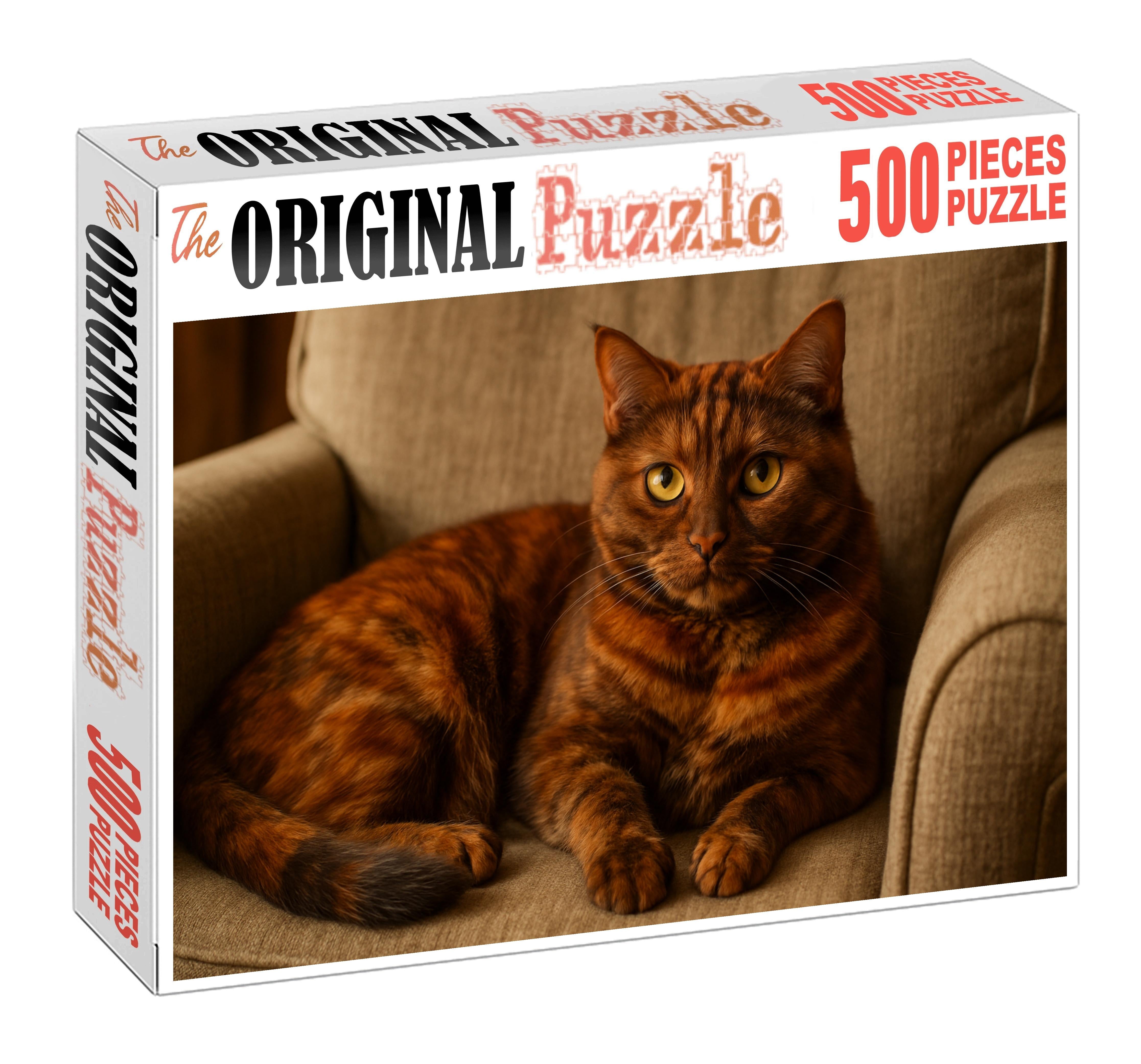 Amber Tapestry Richly Patterned Cinnamon Torbie With Gentle Demeanor Puzzle Challenge