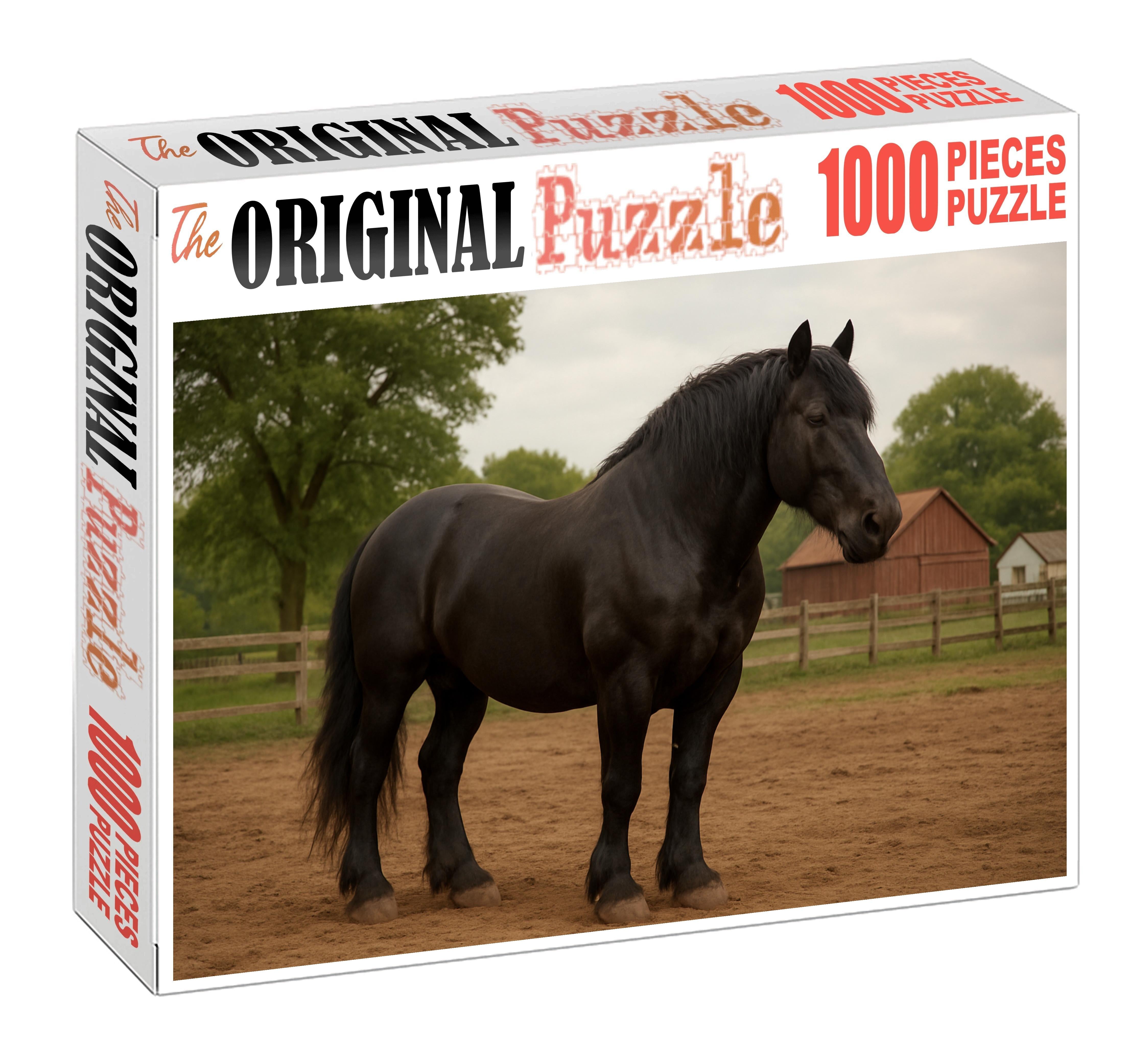 Thunderstrike Muscular Black Draft Cross With Grounded Power Puzzle For Adults