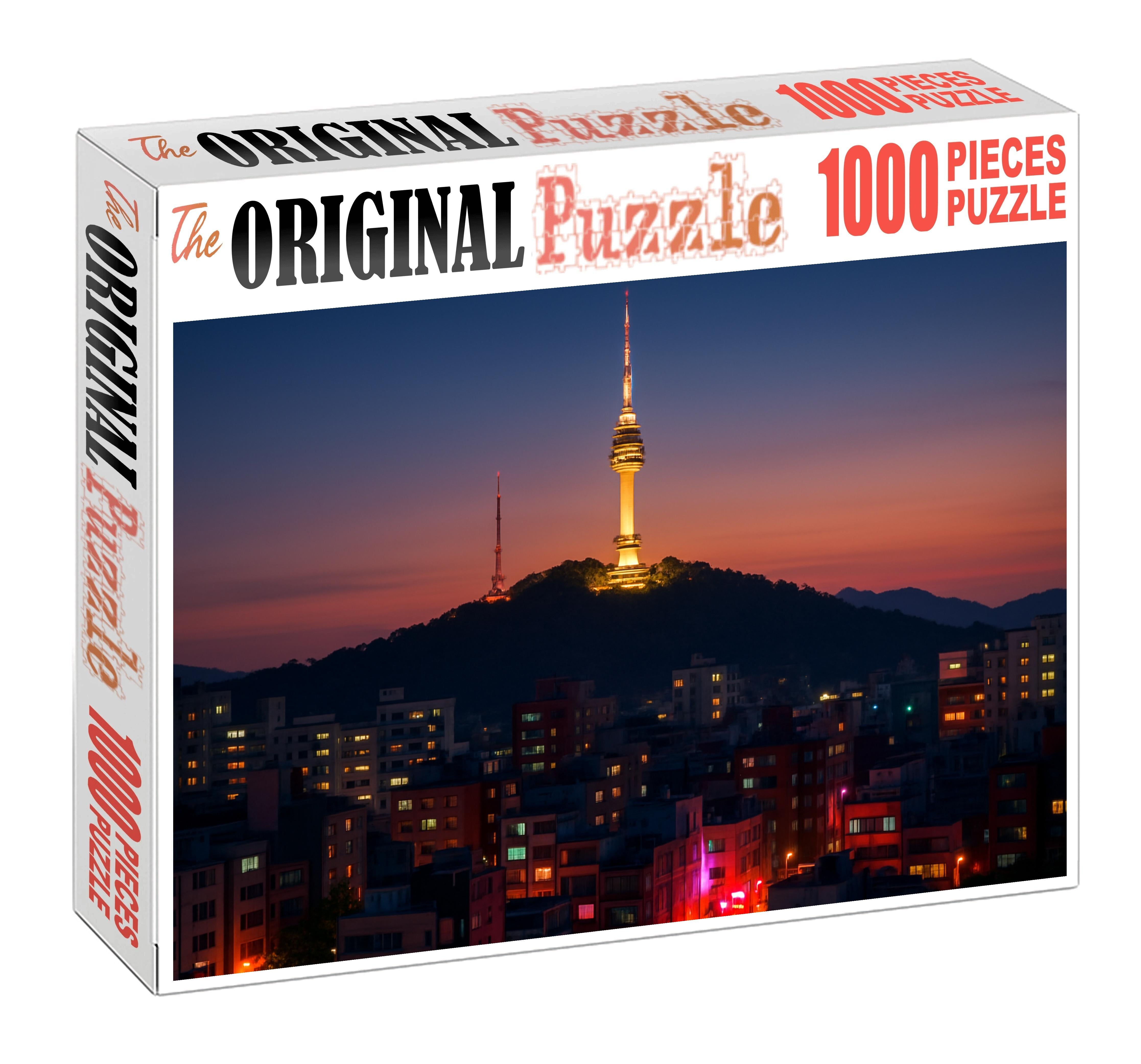 Seoul Namsan Skyline Noted For Its Compact Yet Visually Rich Profile Around The Namsan Tower 200 Piece Puzzle
