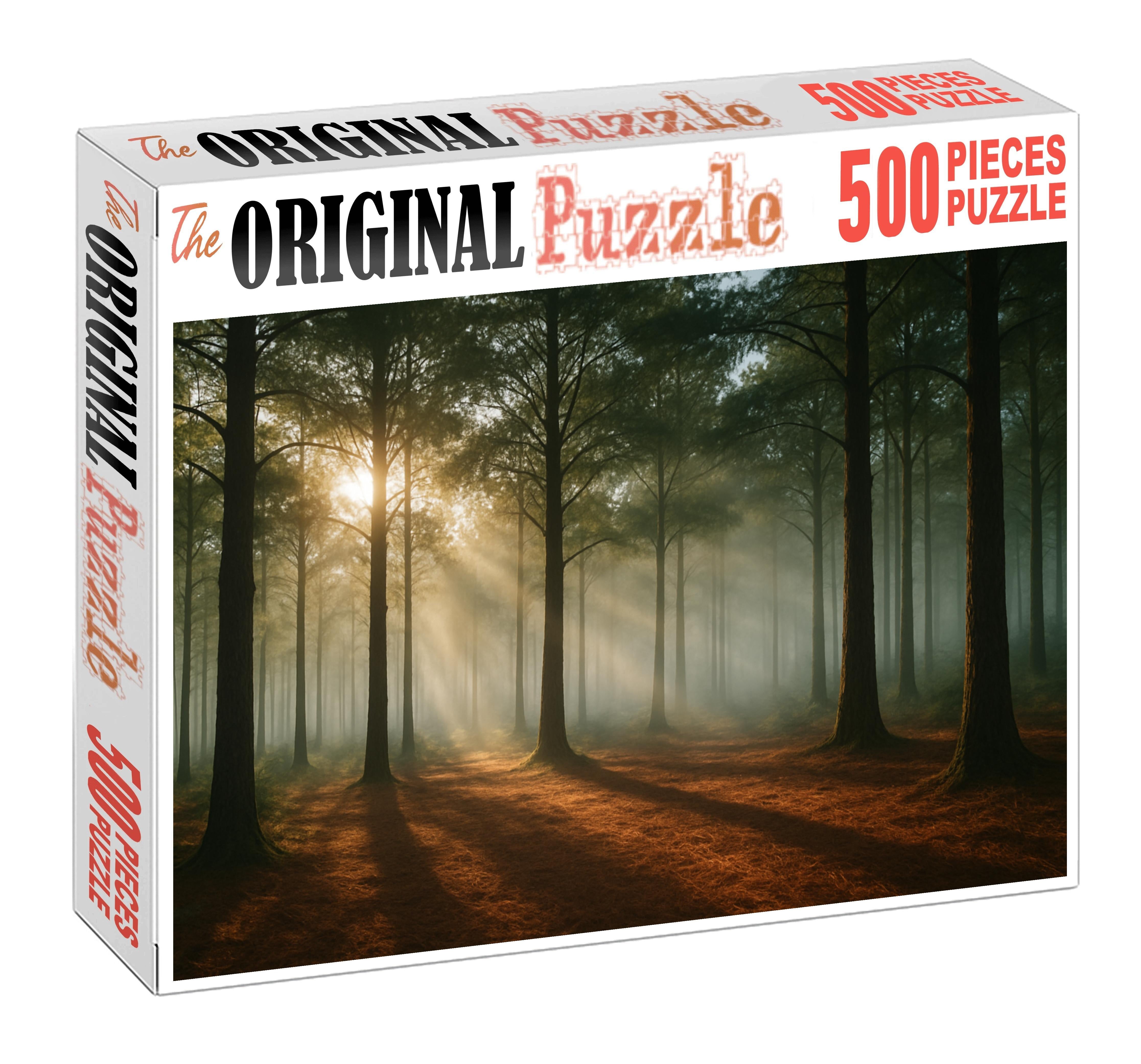 Early Morning Cedar Glimpse 500 Piece Puzzle