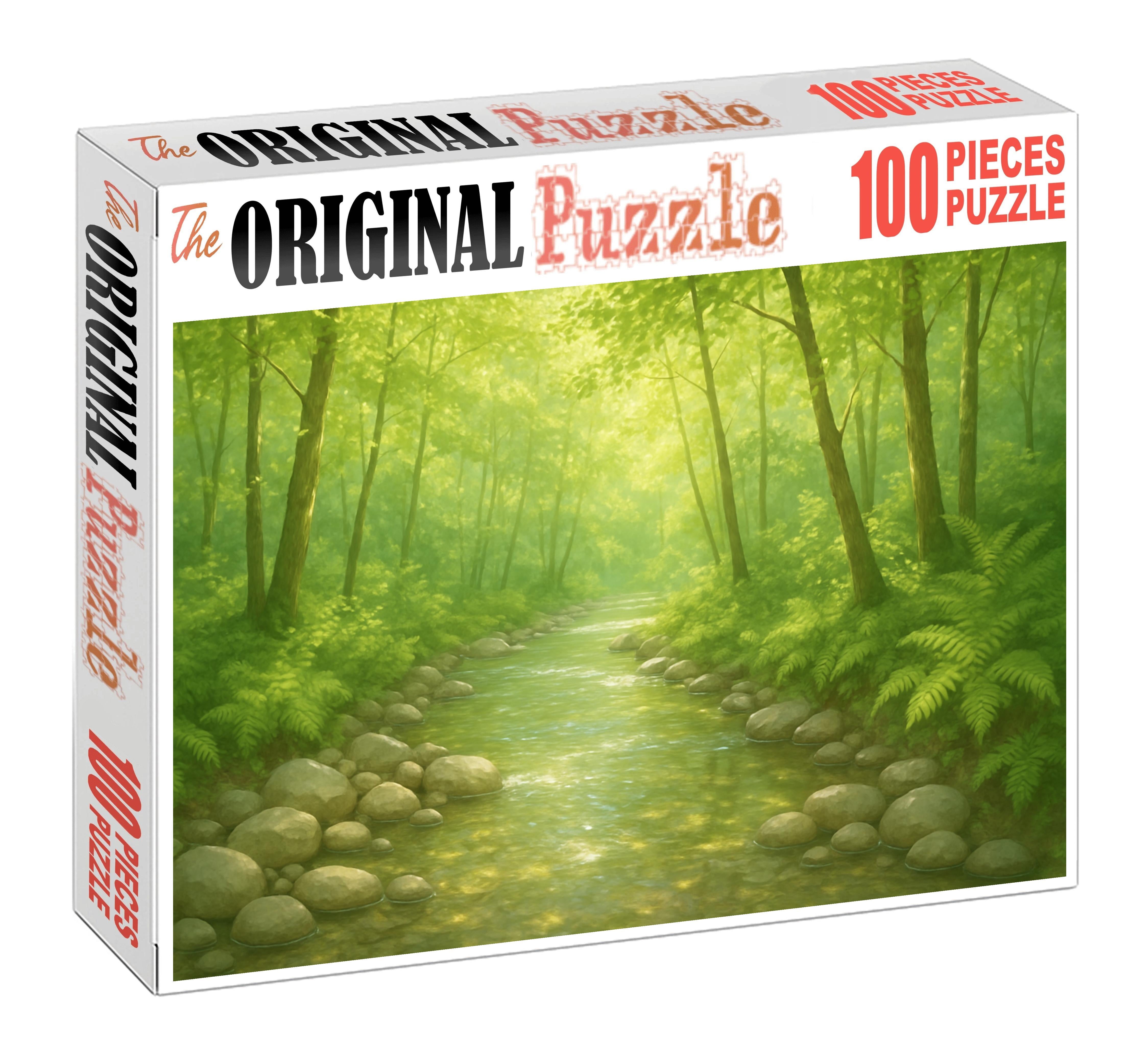 Crystal Stream Wood Unique Puzzle Design