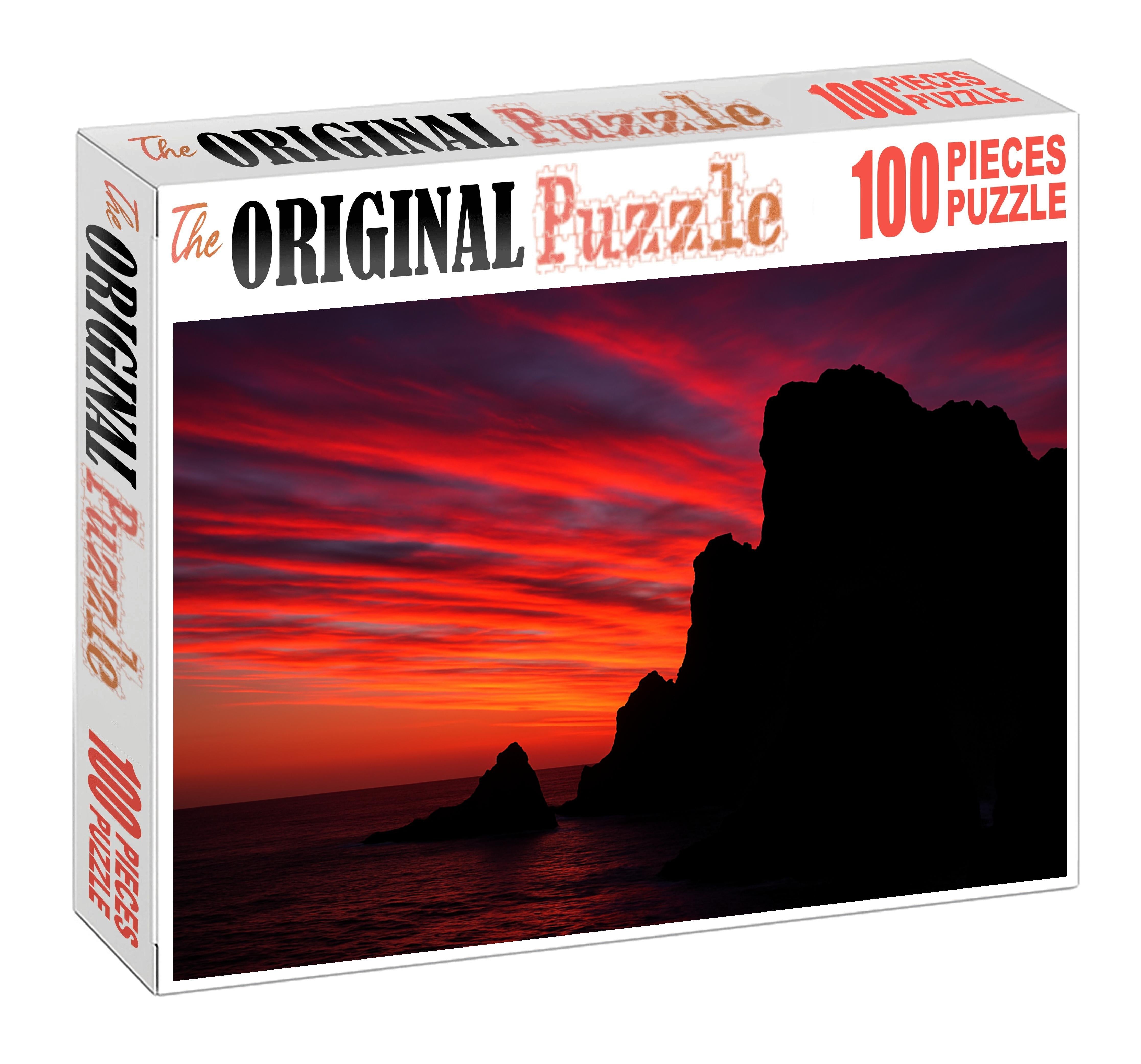 Sunset Panorama From A Wind-swept Bluff 1000 Piece Puzzle