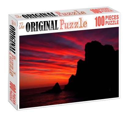 Sunset Panorama From A Wind-swept Bluff 1000 Piece Puzzle