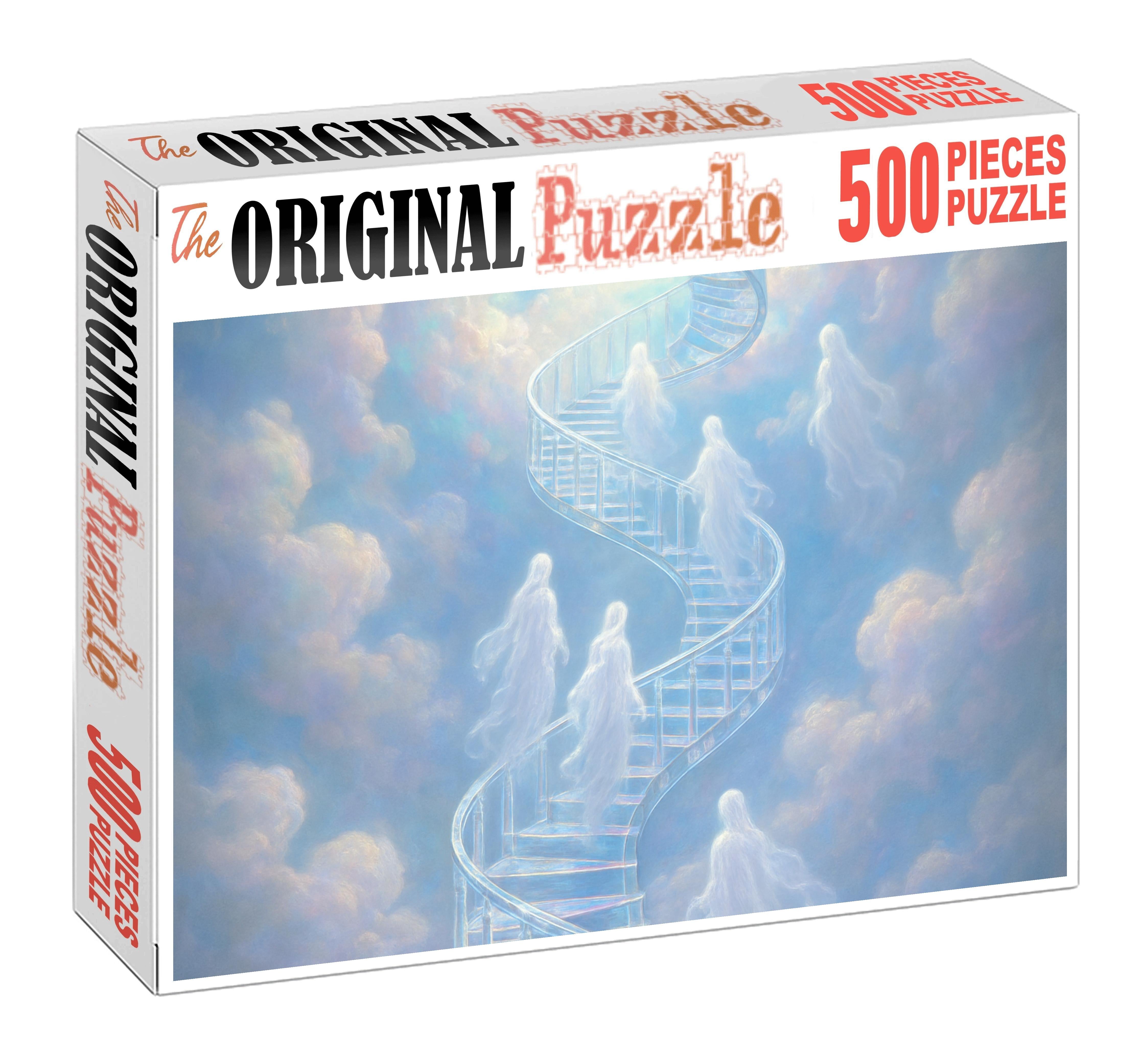 Infinite Staircase To The Veil Of Clouds 1000 Piece Puzzle