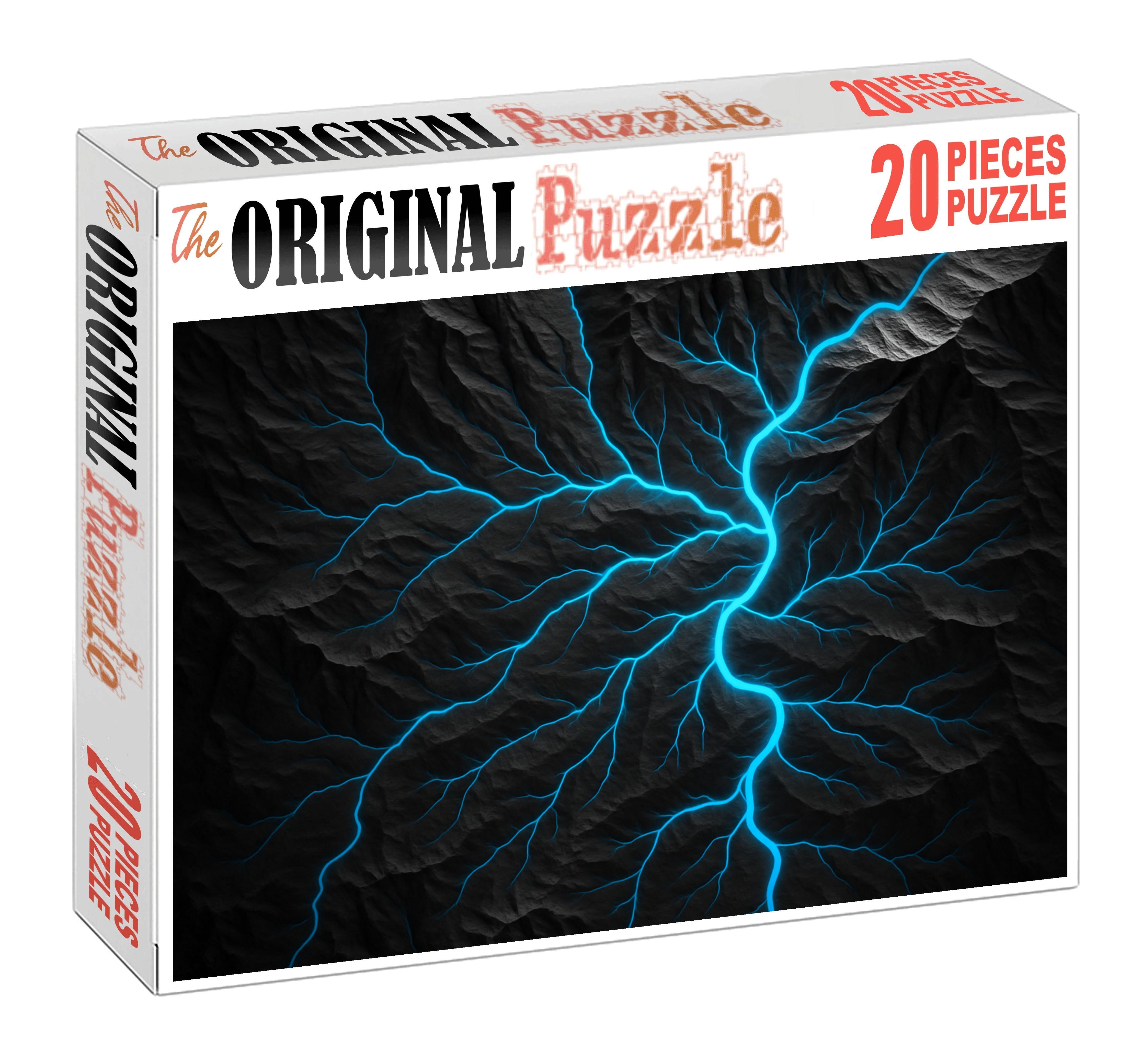 Topographic Hillshade With River Flow Overlay Easy Puzzles