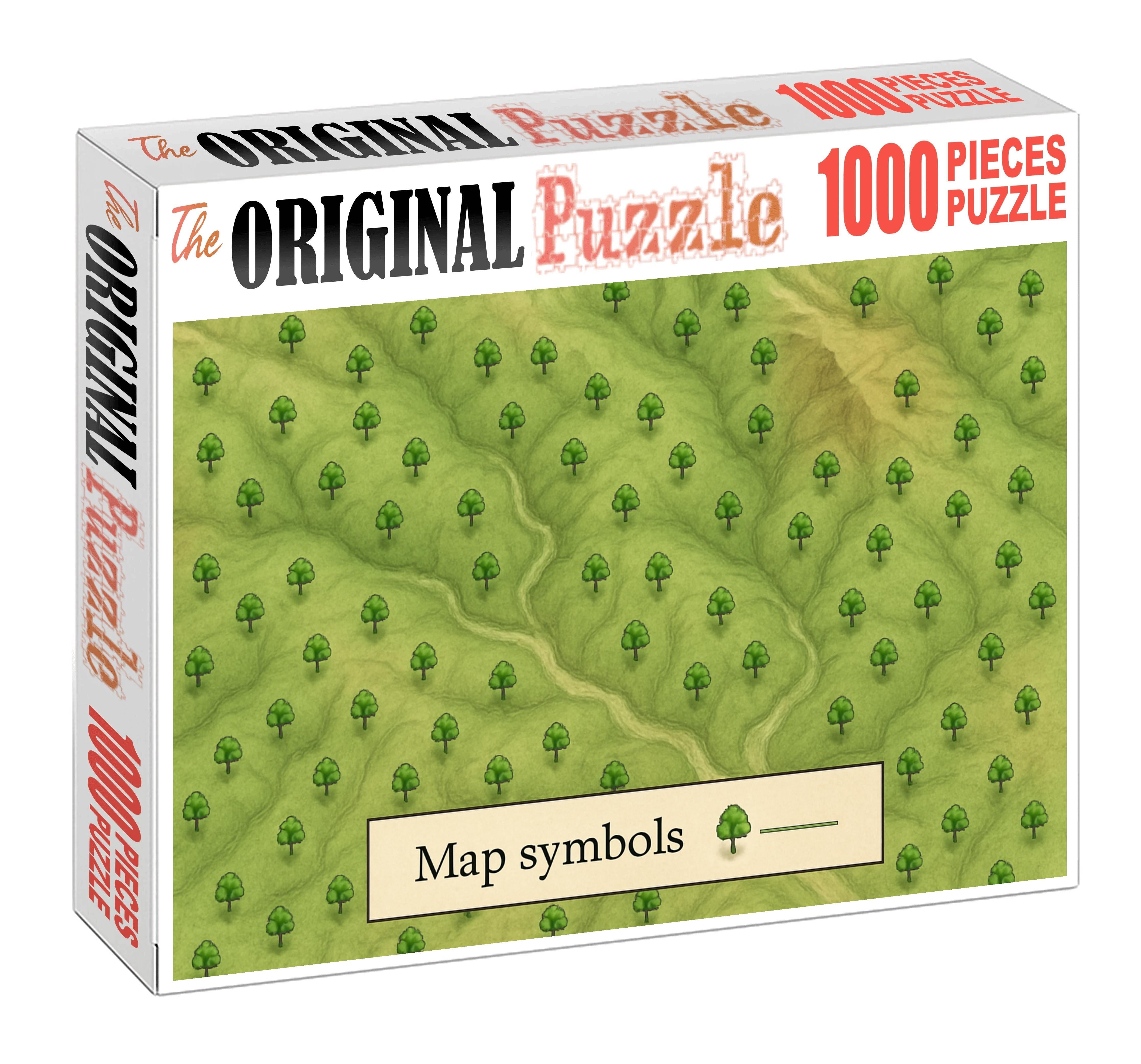 Vegetation Gradient Spectrum Map Large Format Puzzle