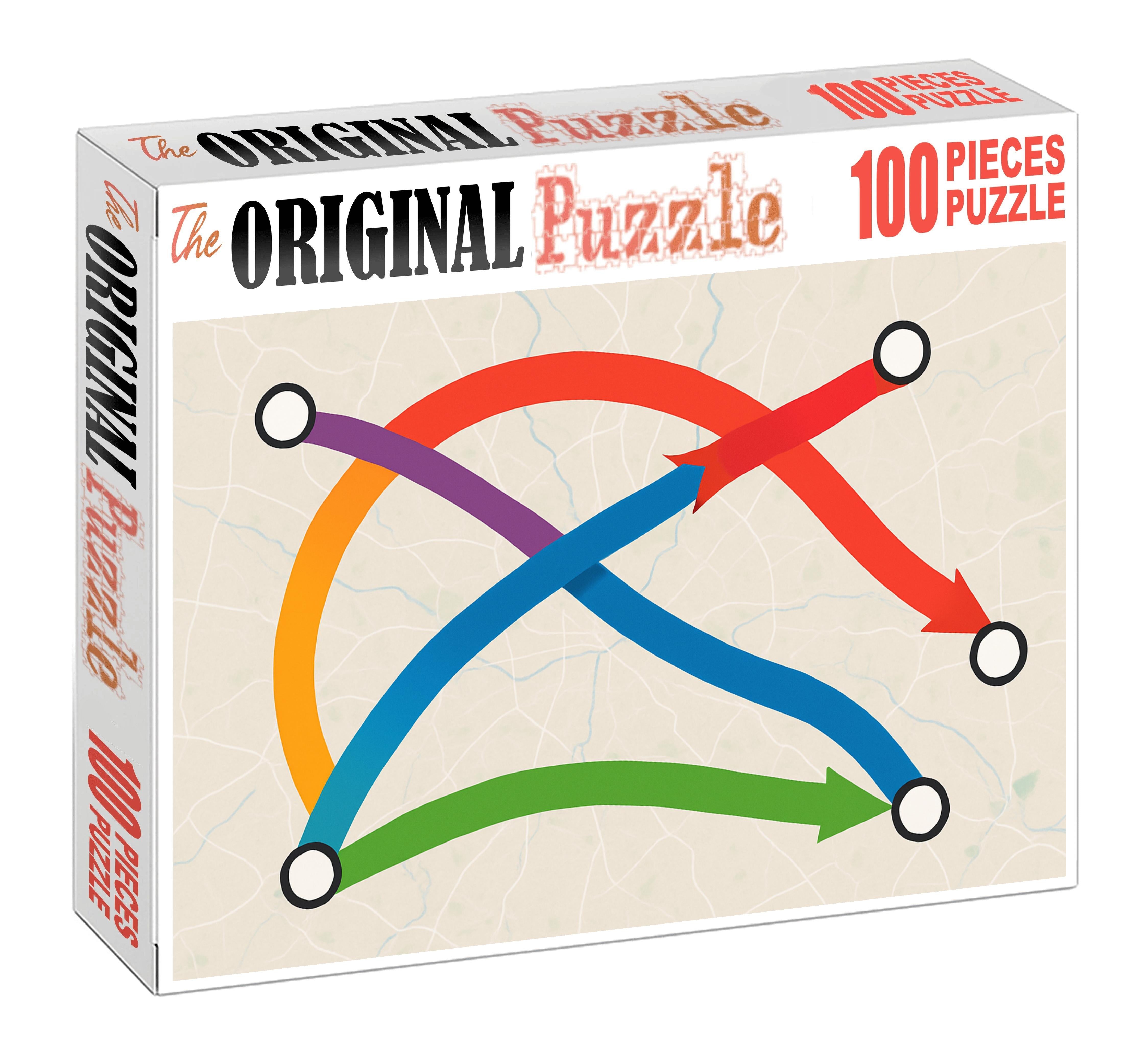 Linear Infrastructure Flow Map 300 Piece Puzzle